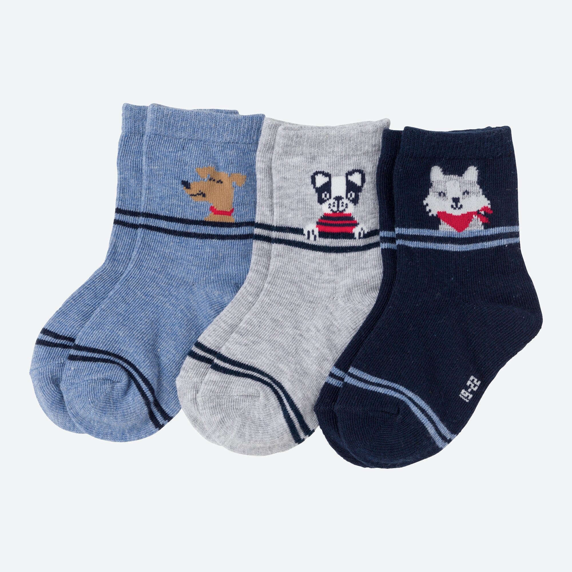 Baby-Jungen-Socken, 3er Pack