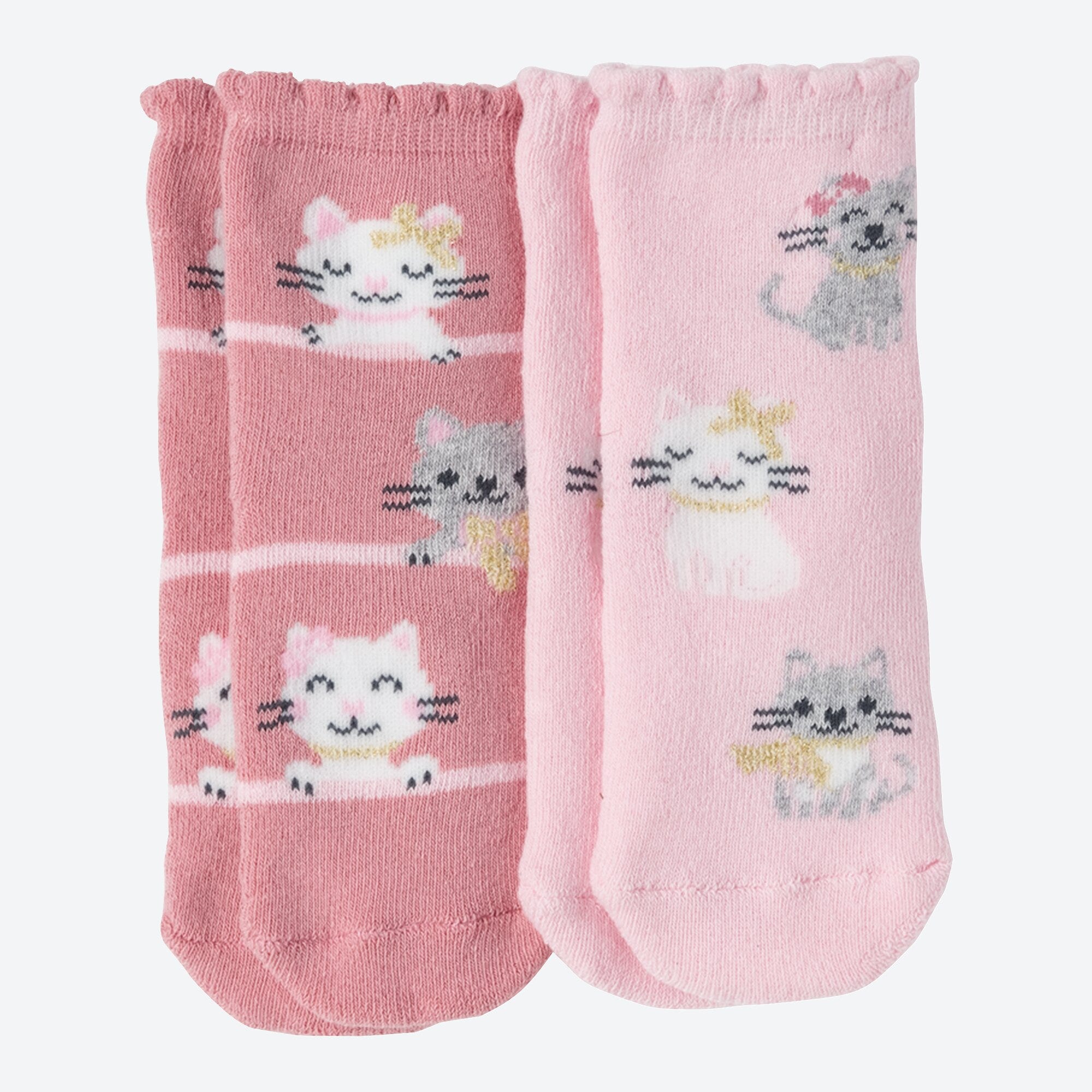 Mädchen-ABS-Socken, 2er Pack