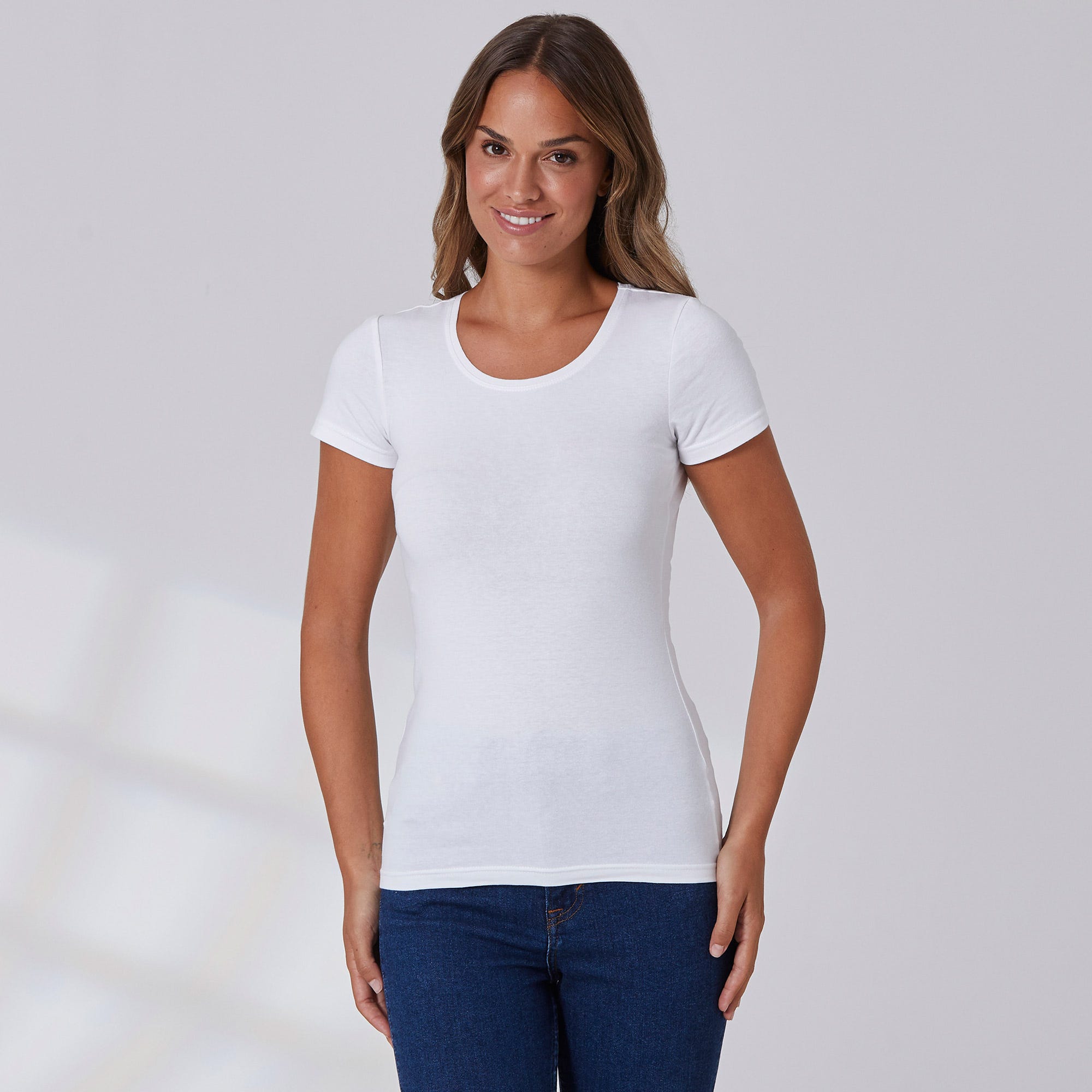 Damen-T-Shirt mit Rundhals-Ausschnitt