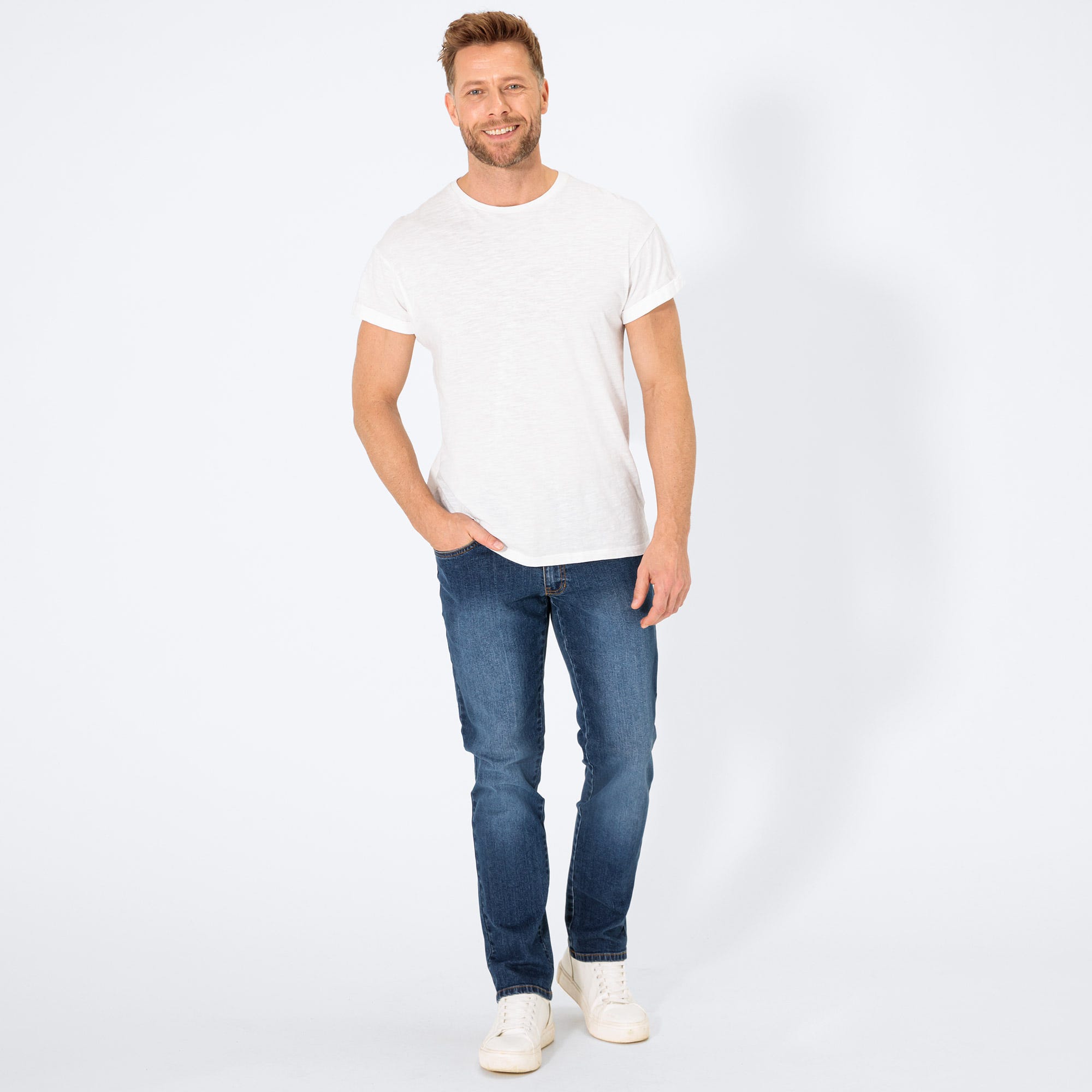 Herren-Jeans mit geradem Schnitt