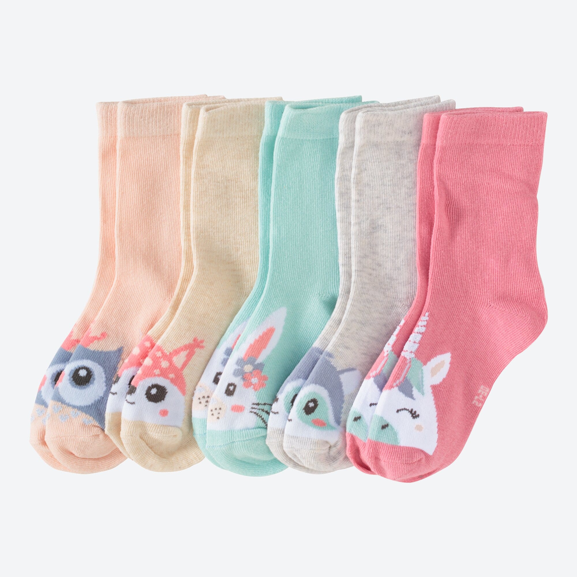 Kinder-Mädchen-Socken, 5er-Pack