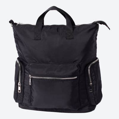 Damen-Rucksack mit Reißverschlusstaschen, ca. 30x34cm