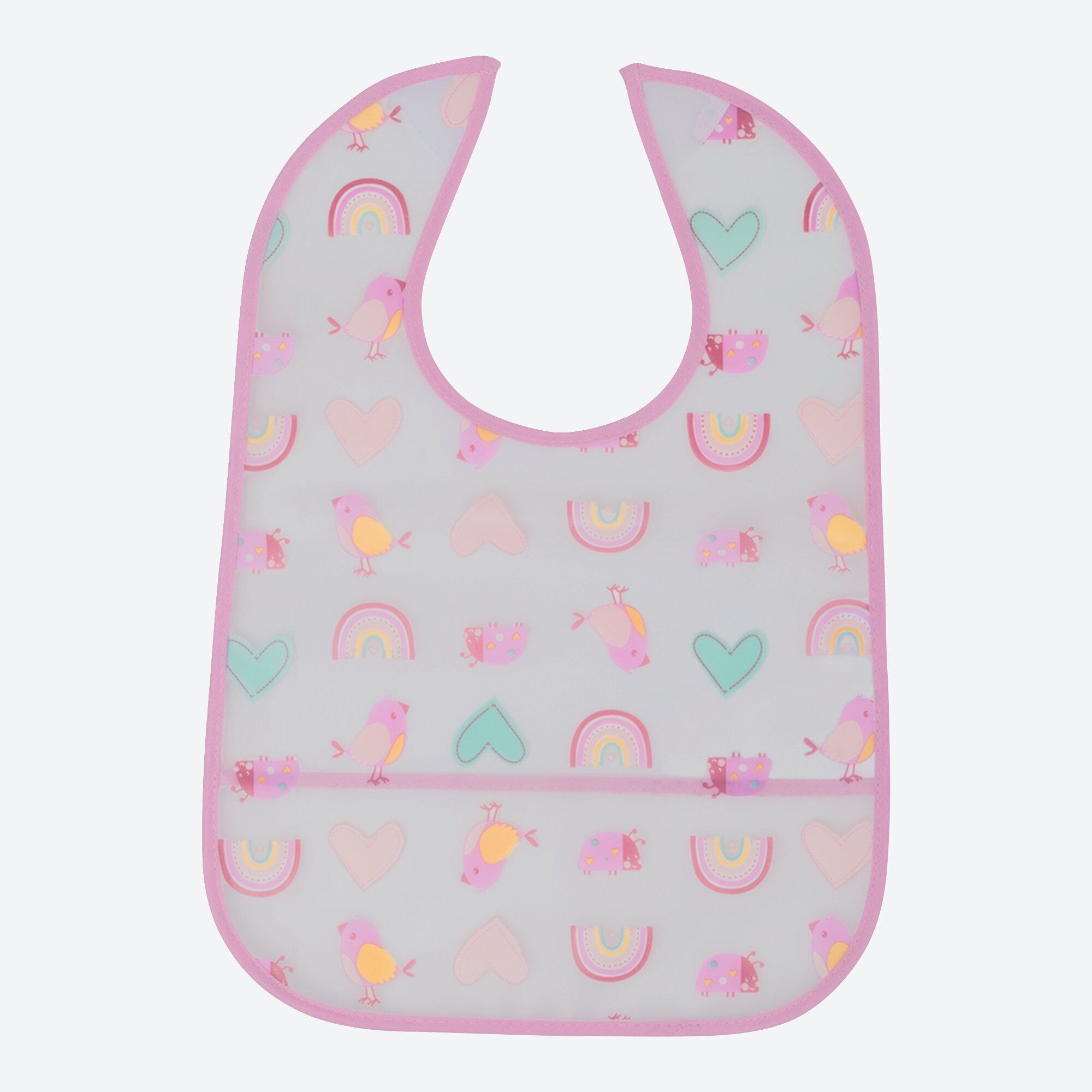 Baby-Mädchen-Lätzchen mit Auffangtasche
