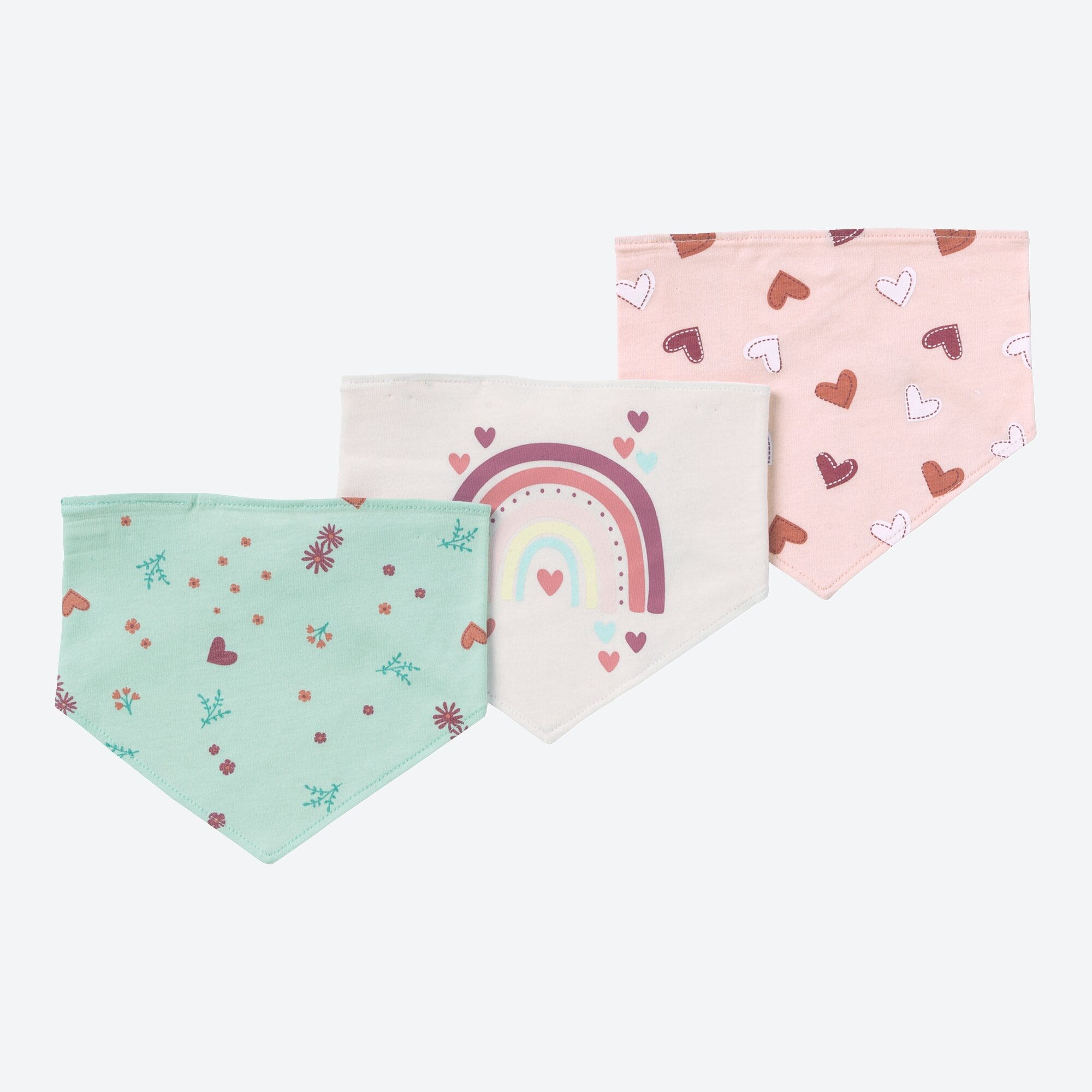 Baby-Mädchen-Halstuch mit lieblichem Design, 3er-Pack
