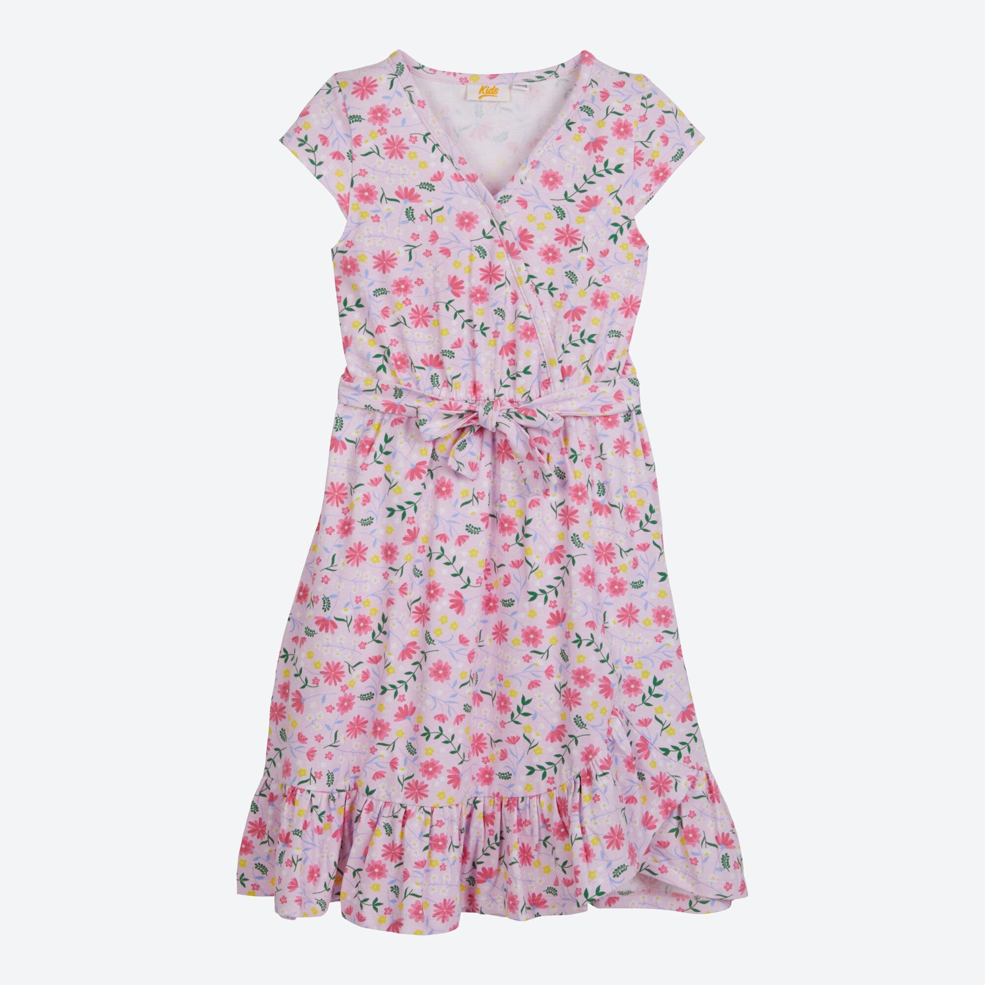 Kinder-Mädchen-Kleid mit Gürtel 