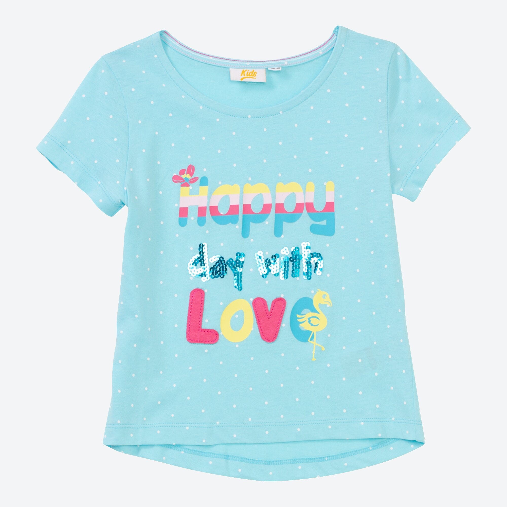 Mädchen-T-Shirt mit Pailletten