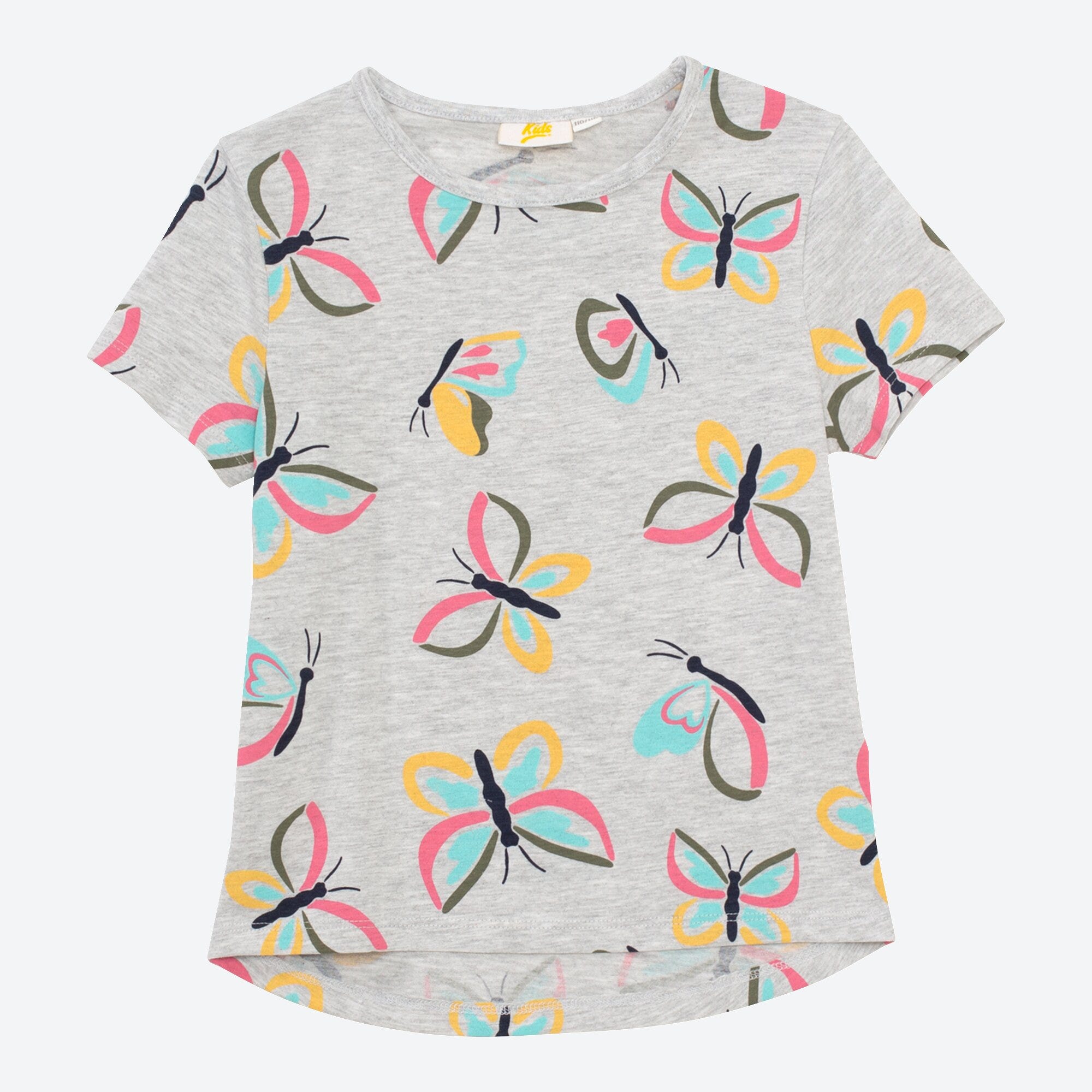 Mädchen-T-Shirt mit Schmetterlings-Muster