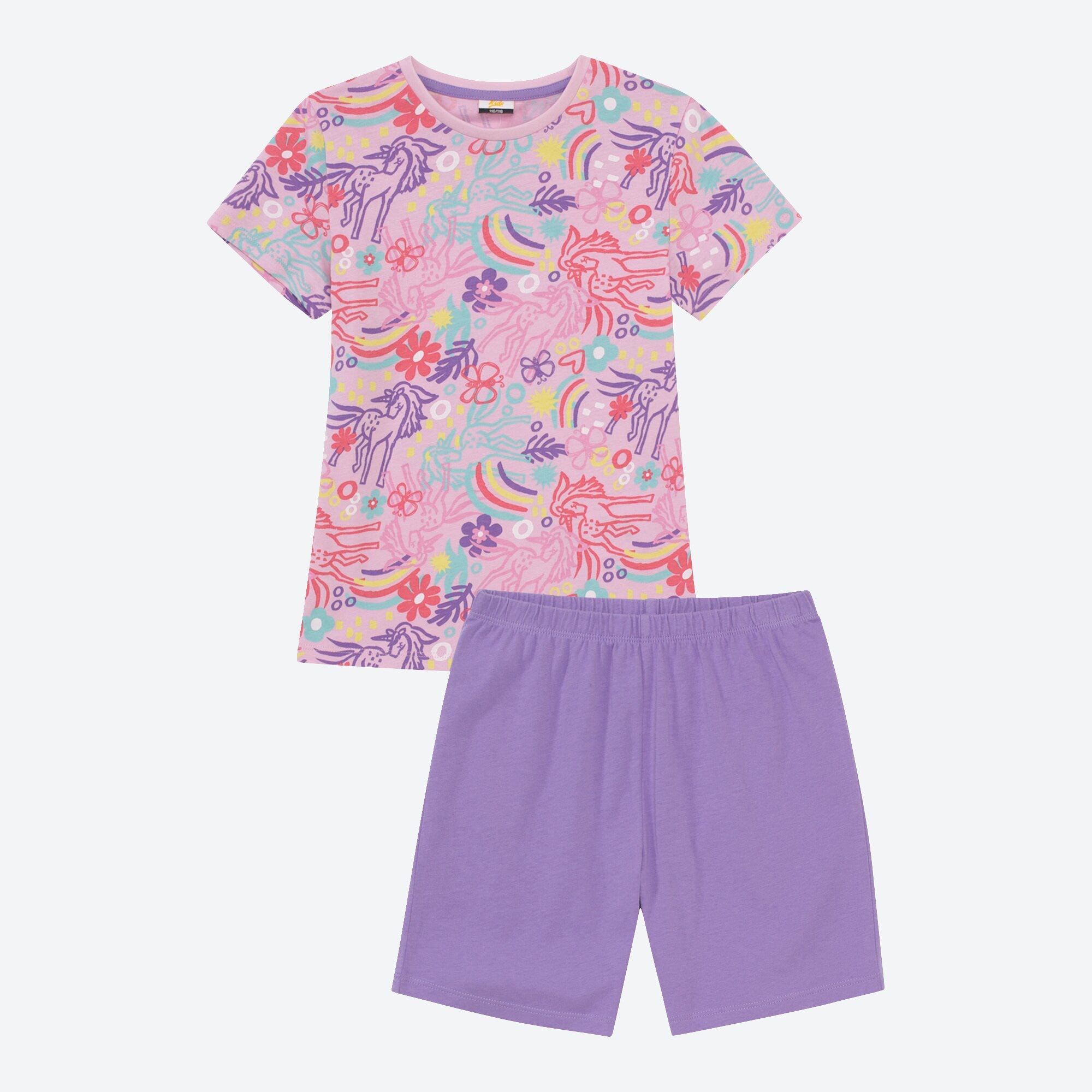 Mädchen-Shorty mit magischem Muster, 2-teilig
