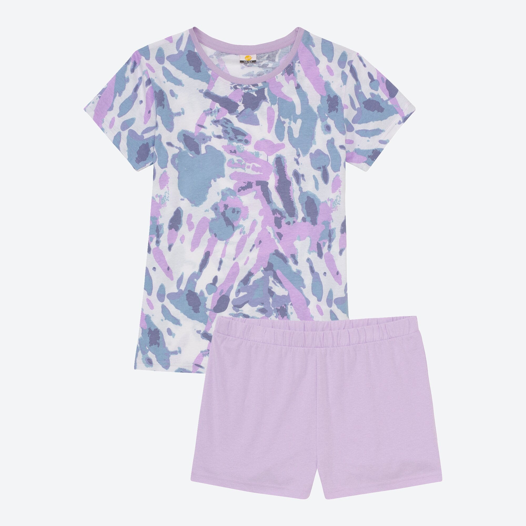 Mädchen-Shorty mit stylishem Muster, 2-teilig