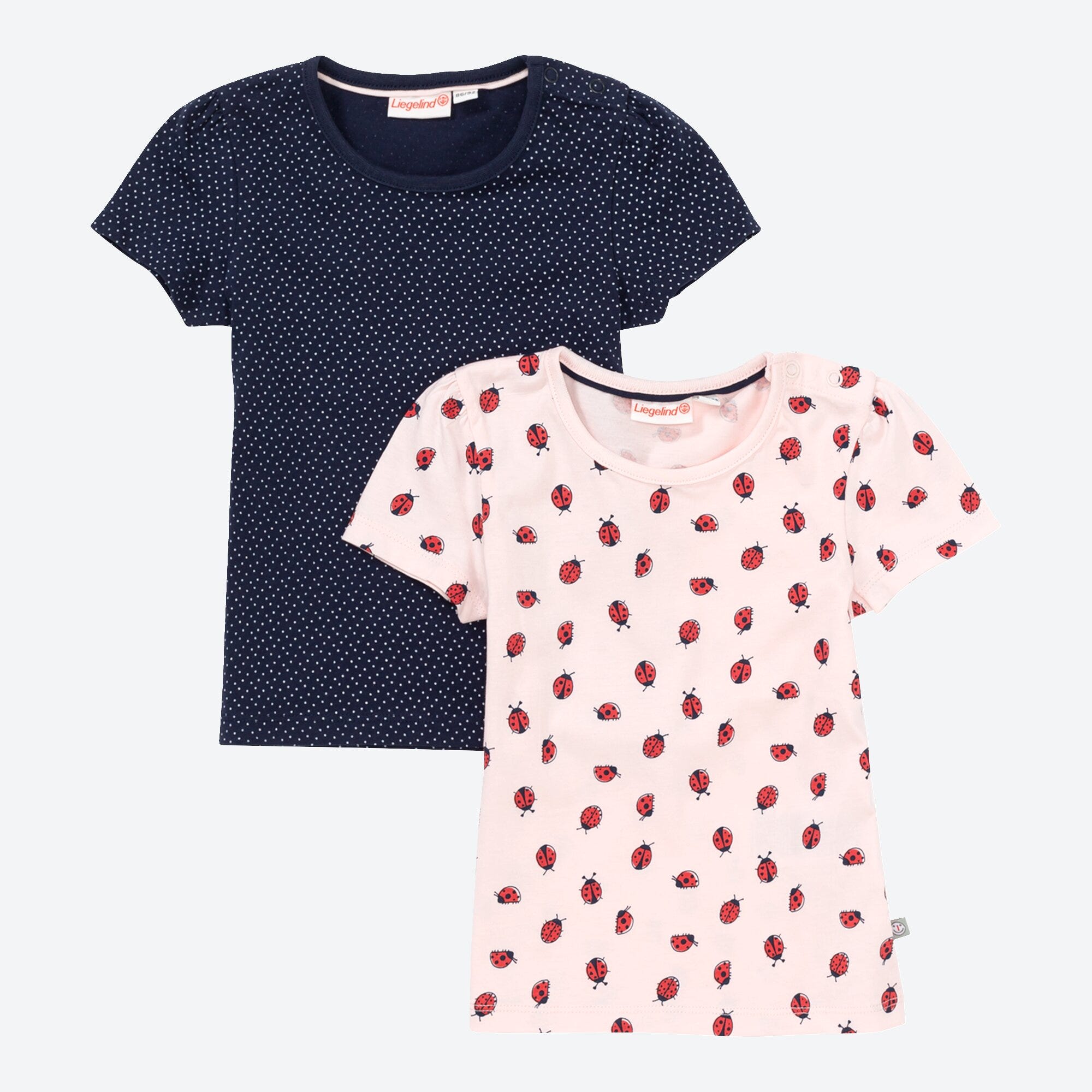 Baby-Mädchen-T-Shirt, 2er-Pack