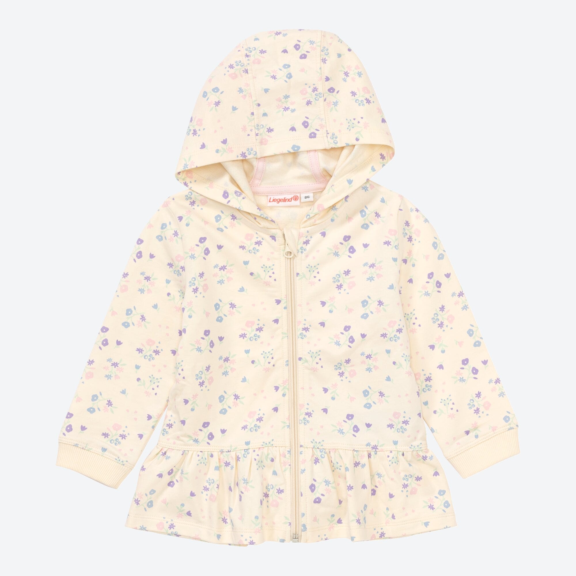 Baby-Mädchen-Sweatjacke mit Kapuze