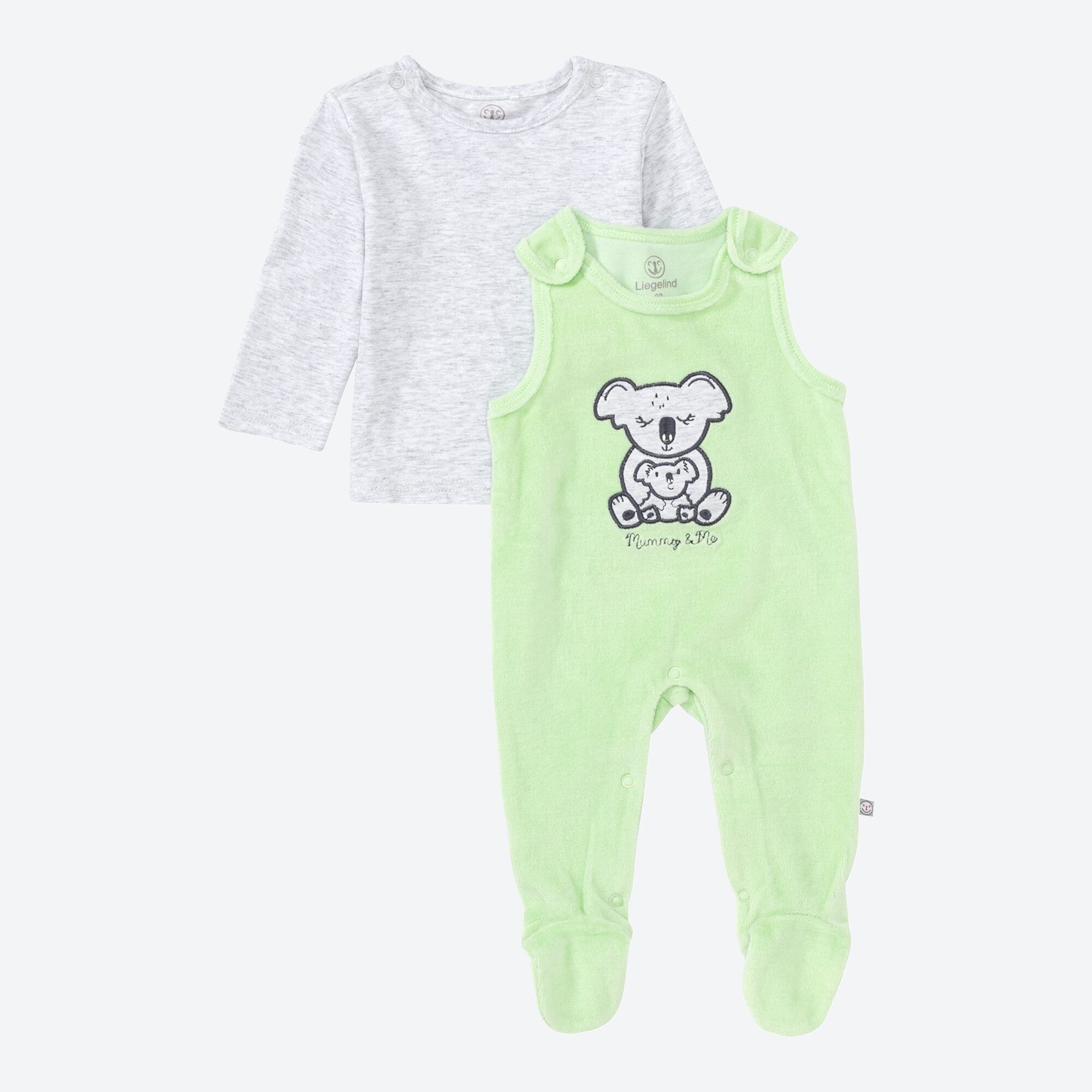Baby-Strampler-Set mit Koala-Applikation, 2-teilig