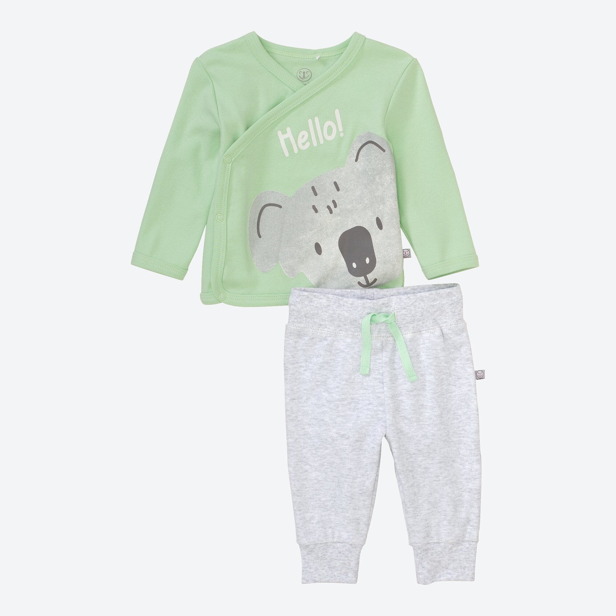 Baby-Set mit Wickelshirt, 2-teilig