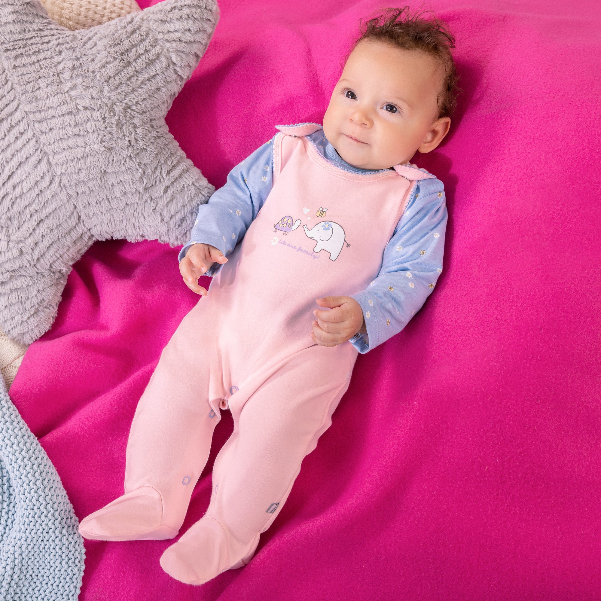Baby-Mädchen-Strampler-Set, 2-teilig