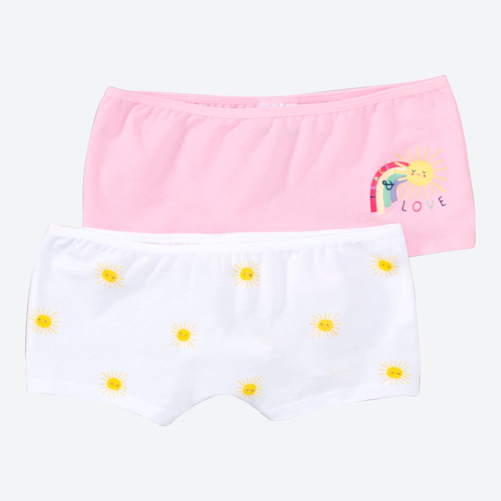 Kinder-Mädchen-Panty mit Sonnen-Muster, 2er-Pack
