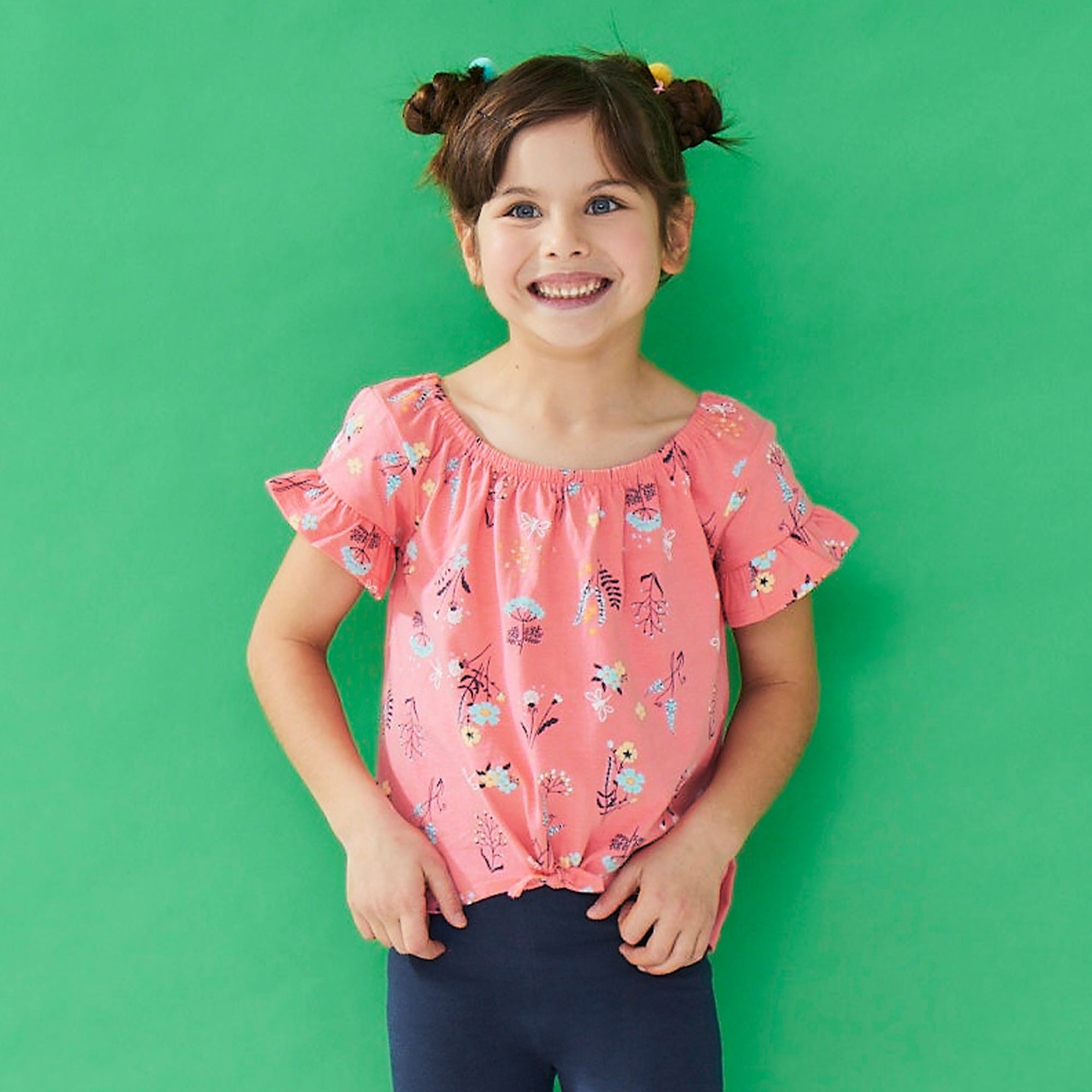 Mädchen-T-Shirt mit Rüschen