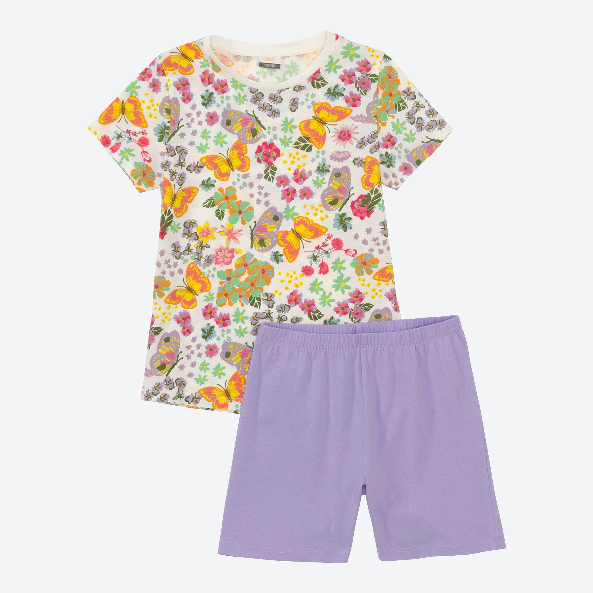 Mädchen-Shorty mit hübschem Muster, 2-teilig