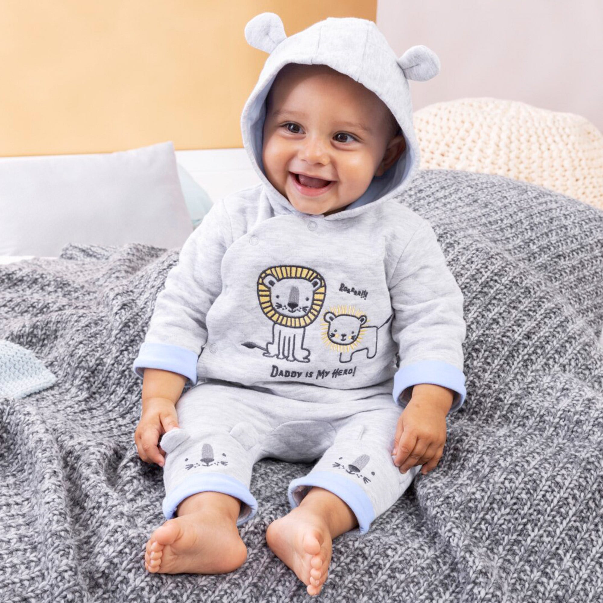 Baby-Jungen-Set mit Öhrchen, 2-teilig