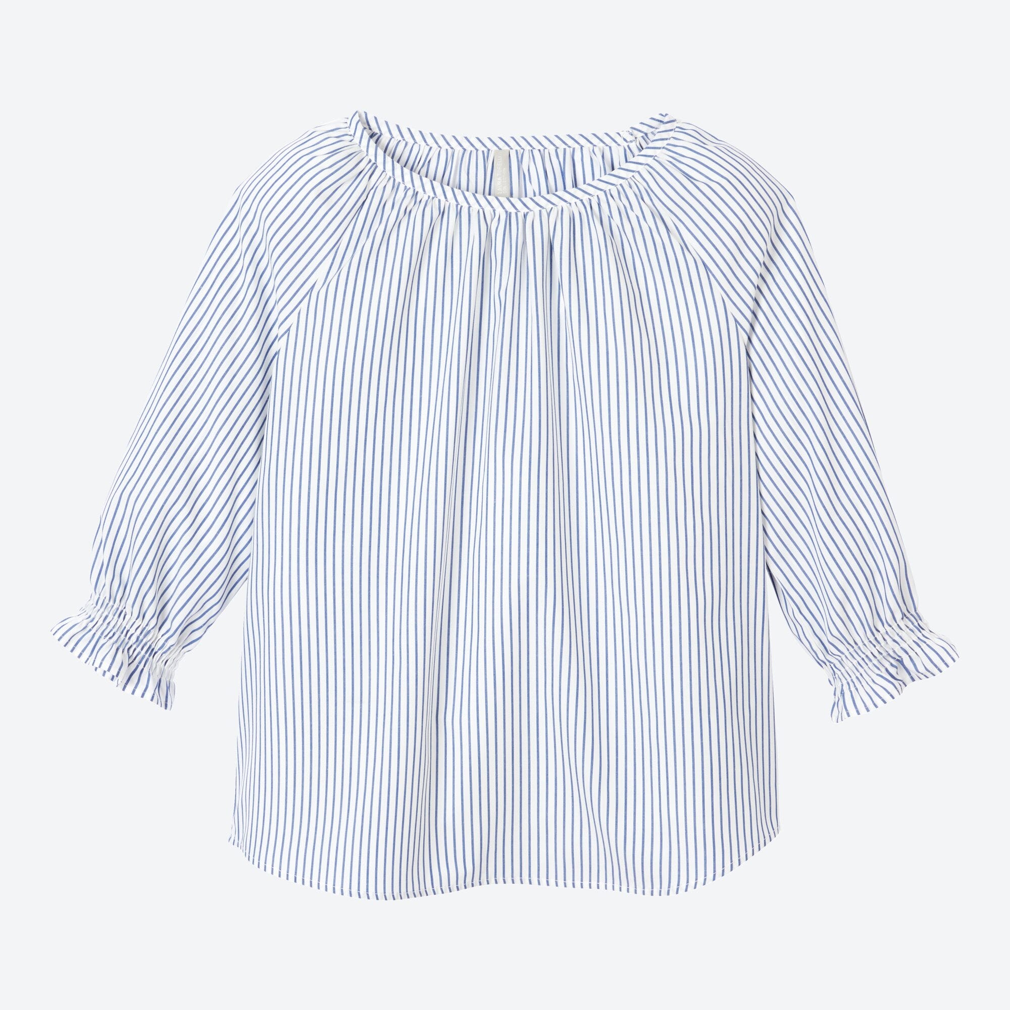 Damen-Bluse mit Längsstreifen