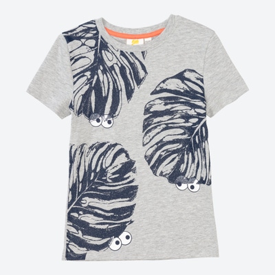 Jungen-T-Shirt mit Palmblatt-Aufdruck