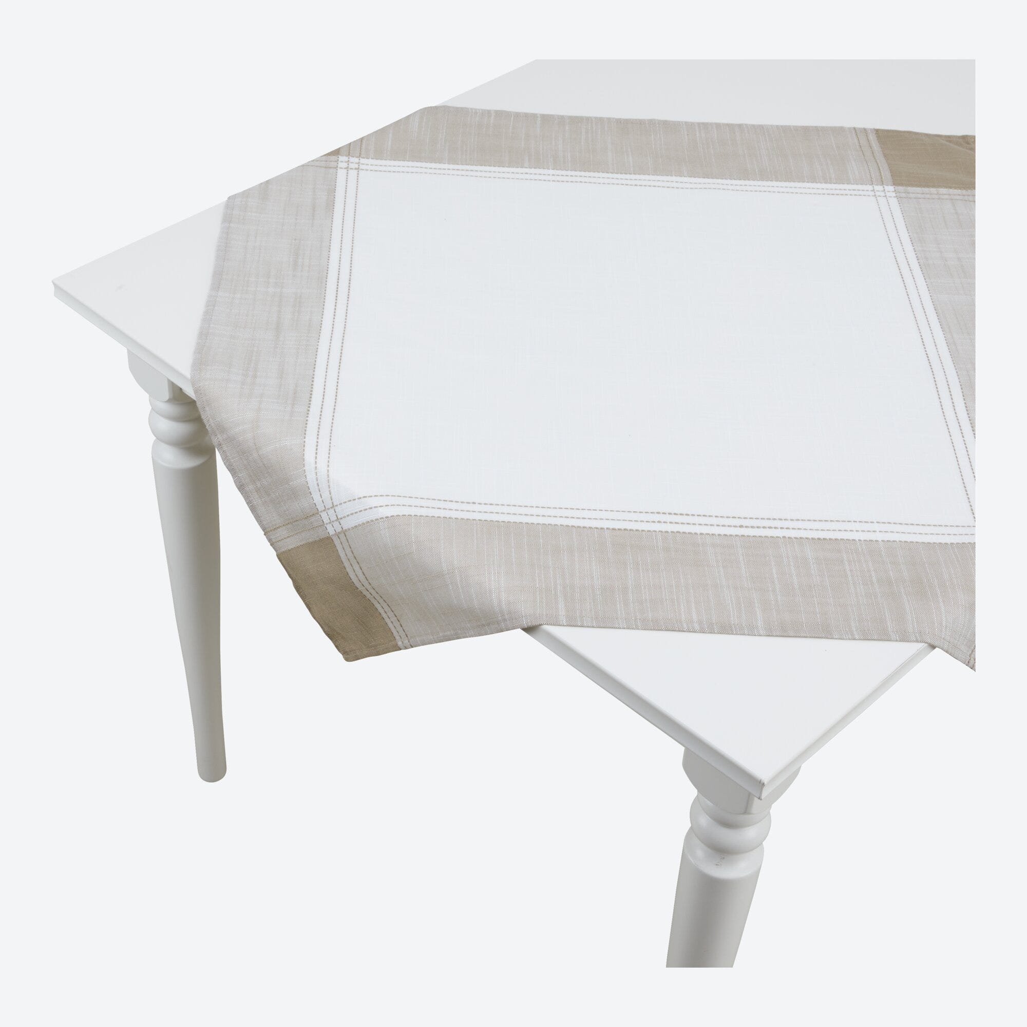 Mitteldecke mit Jacquard-Muster, ca. 80x80cm