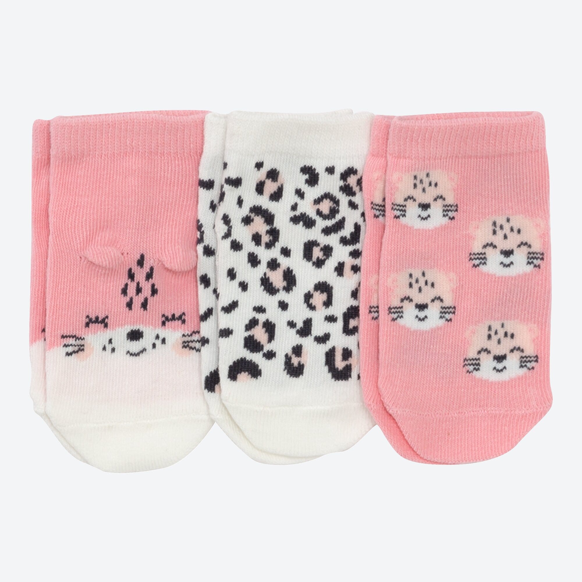Baby-Mädchen-Sneaker-Socken, 3er-Pack
