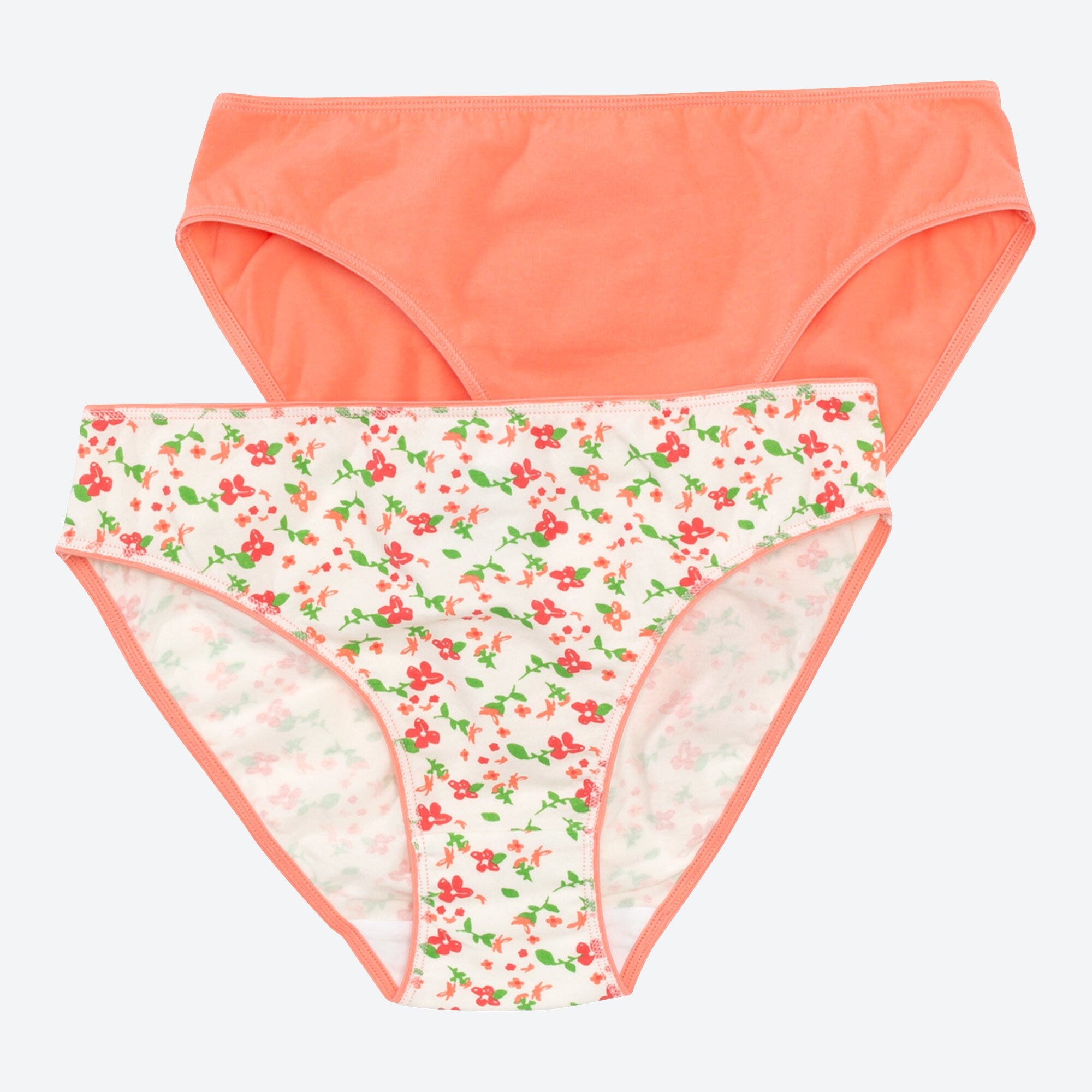 Damen-Minislip mit Blümchen-Muster, 2er-Pack