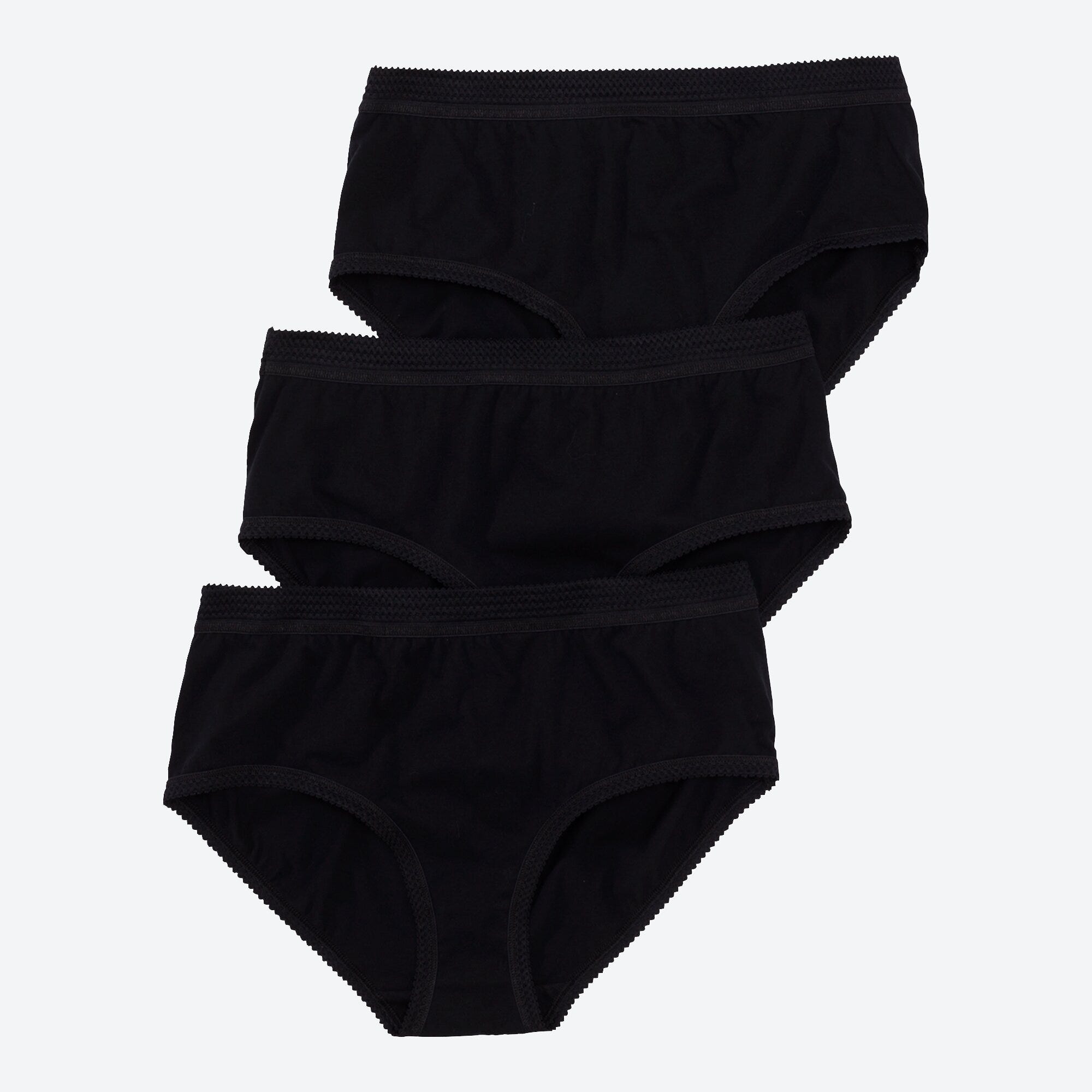 Damen-Taillenslip aus reiner Baumwolle, 3er-Pack