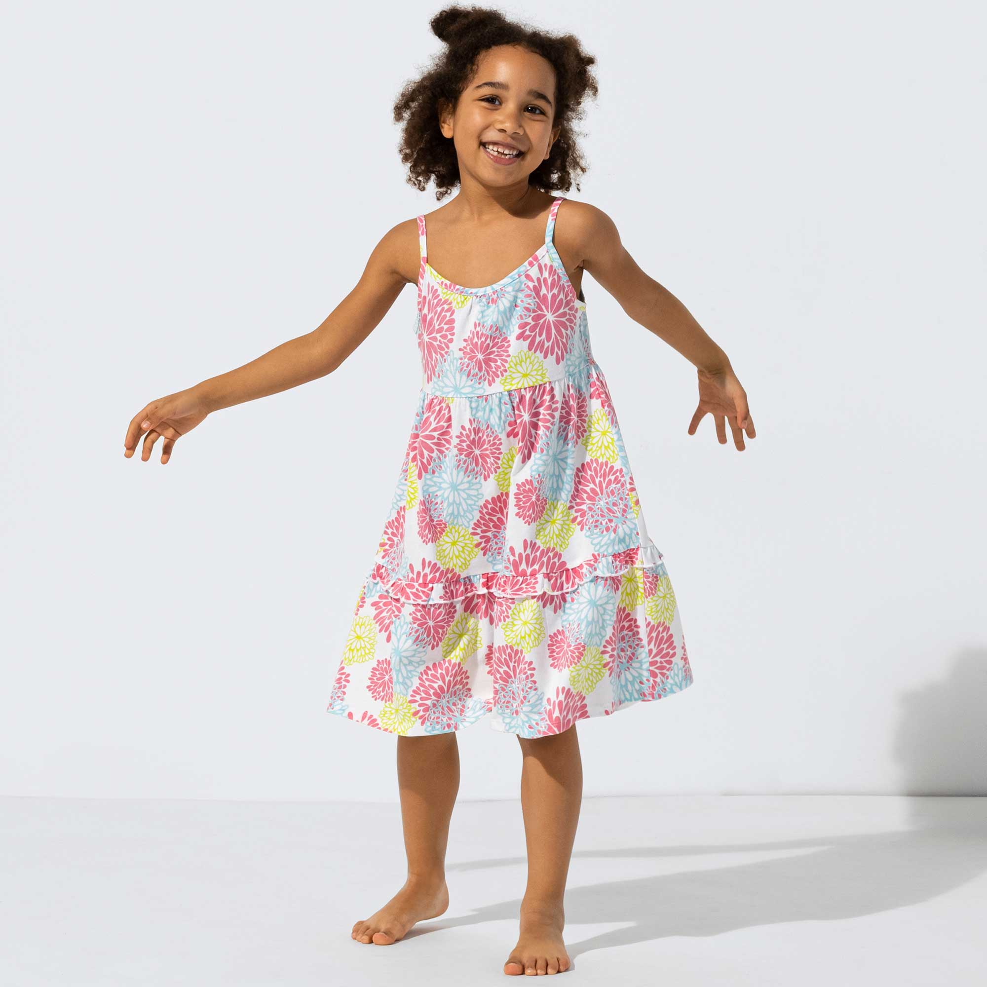 Mädchen-Kleid mit Blumendesign