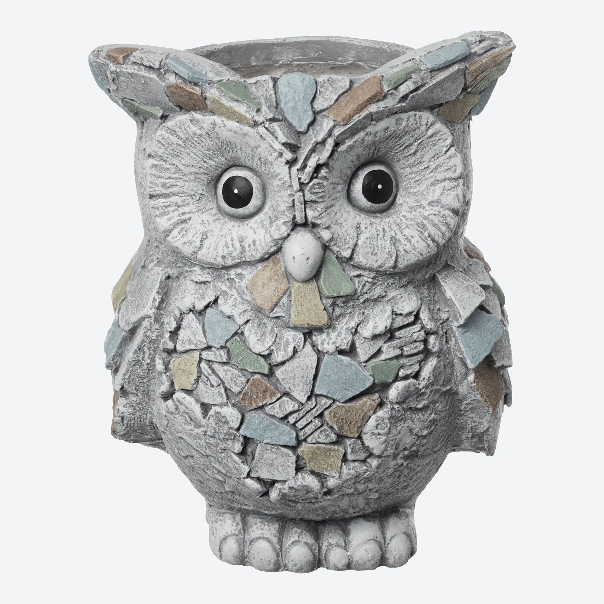 Blumentopf-Figur mit Mosaik-Steinen, verschiedene Looks