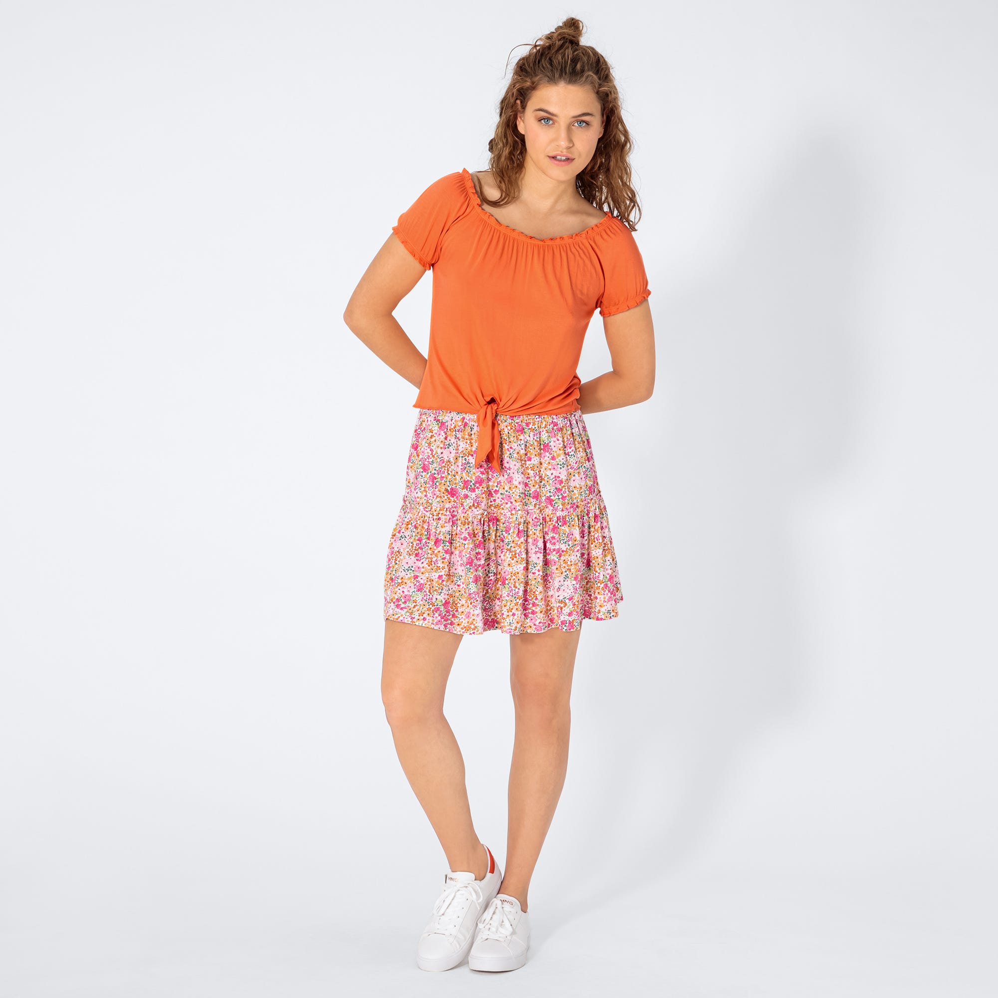 Damen-Rock mit Blümchen-Muster