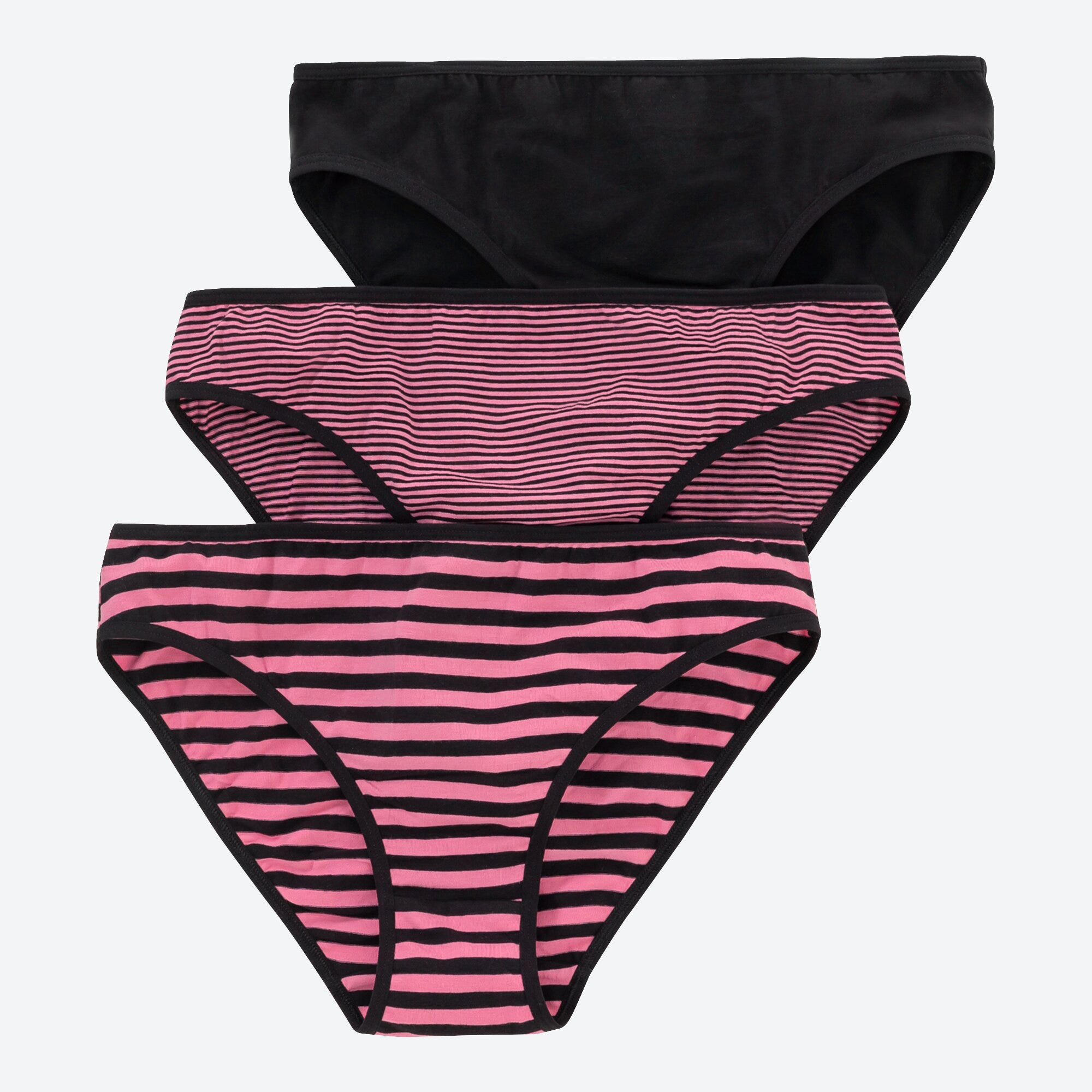 Damen-Minislip mit Streifenmuster, 3er-Pack