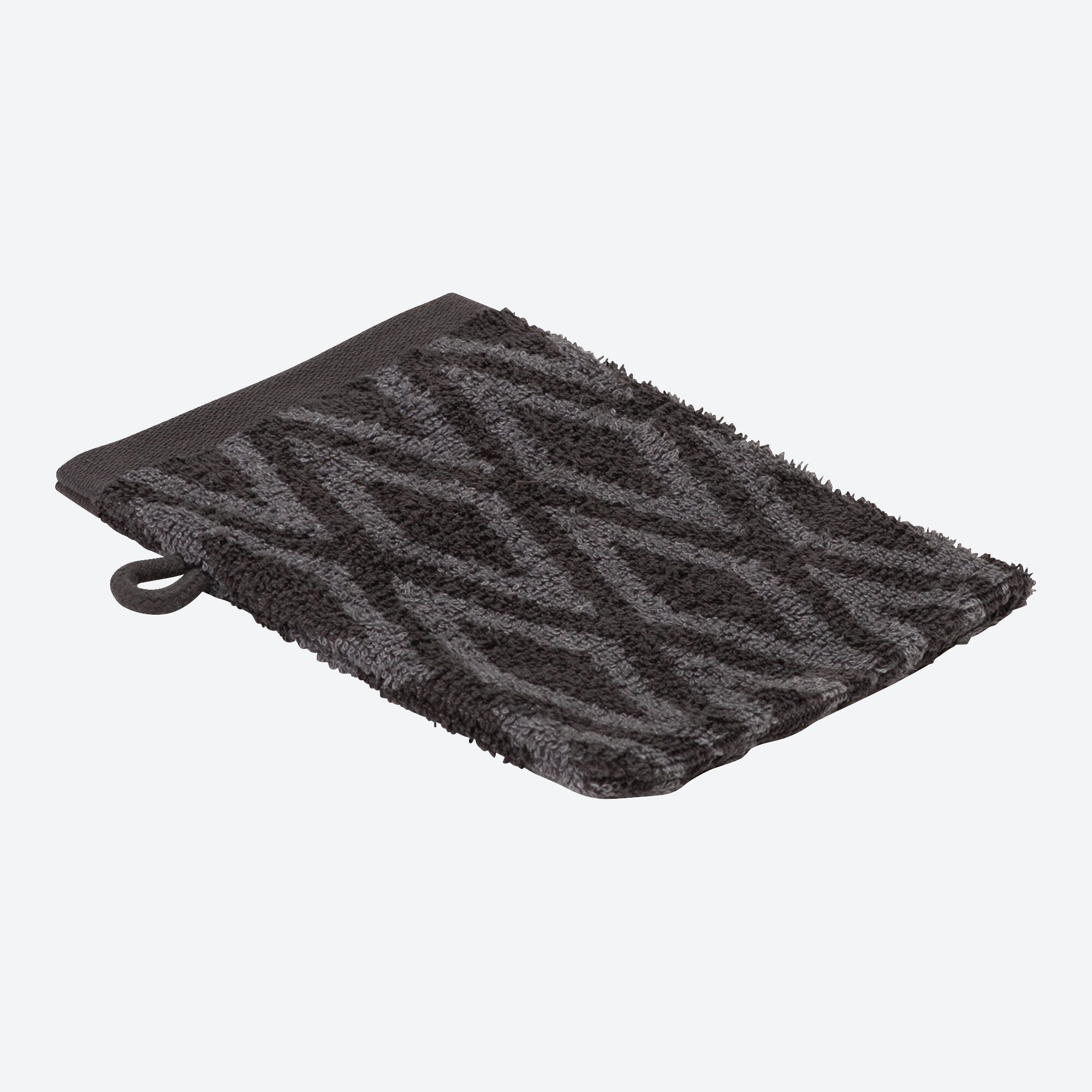 Waschhandschuh mit Jacquard-Rautenmuster, 16x21cm