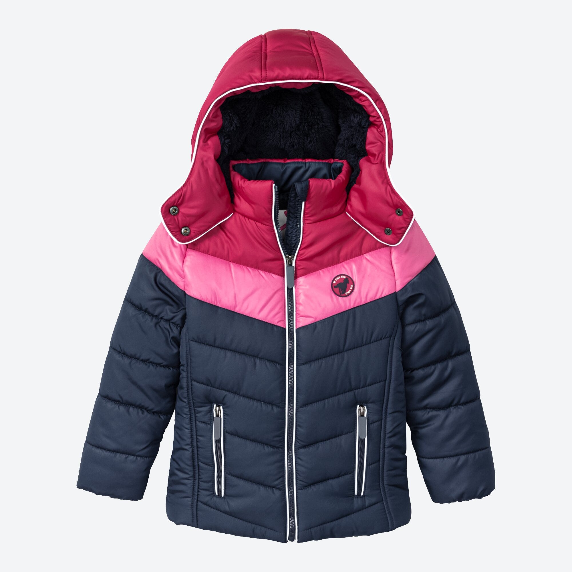 Mädchen-Jacke mit Farbblock-Design