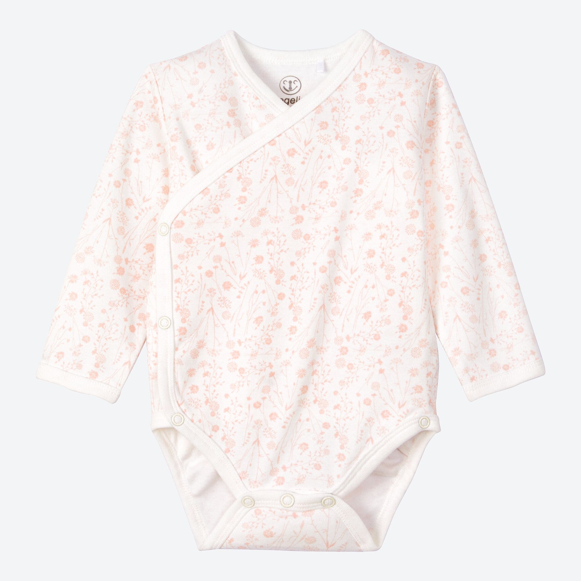 Baby-Mädchen-Wickelbody mit Blümchen-Muster