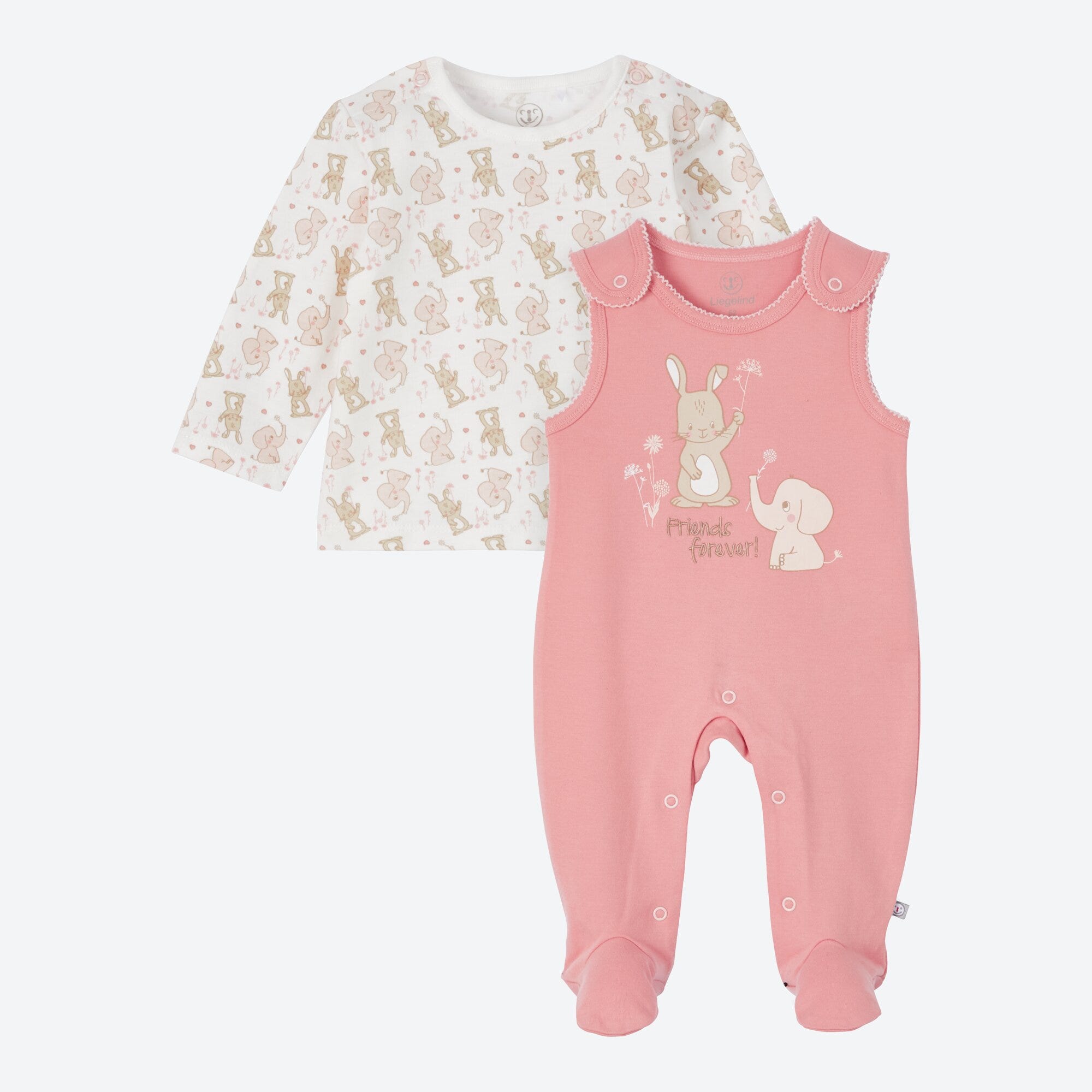 Baby-Mädchen-Strampler-Set, 2-teilig