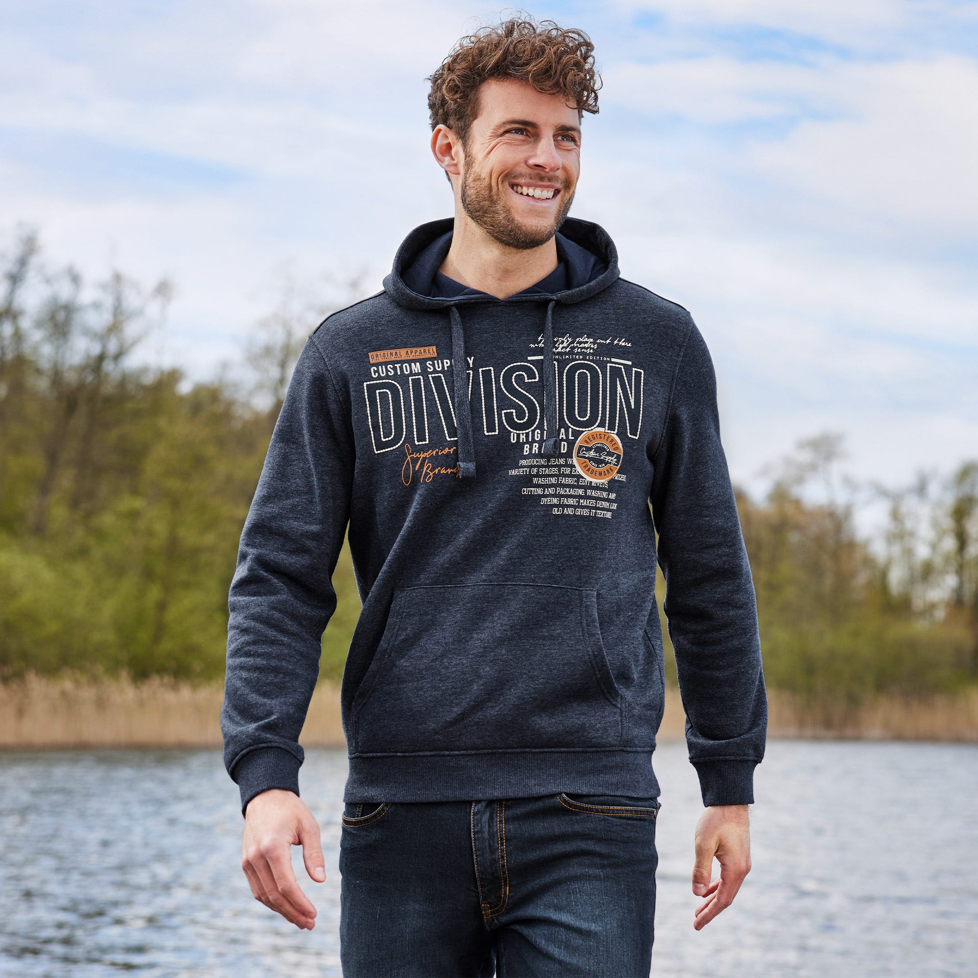 Herren-Sweatshirt mit Kapuze