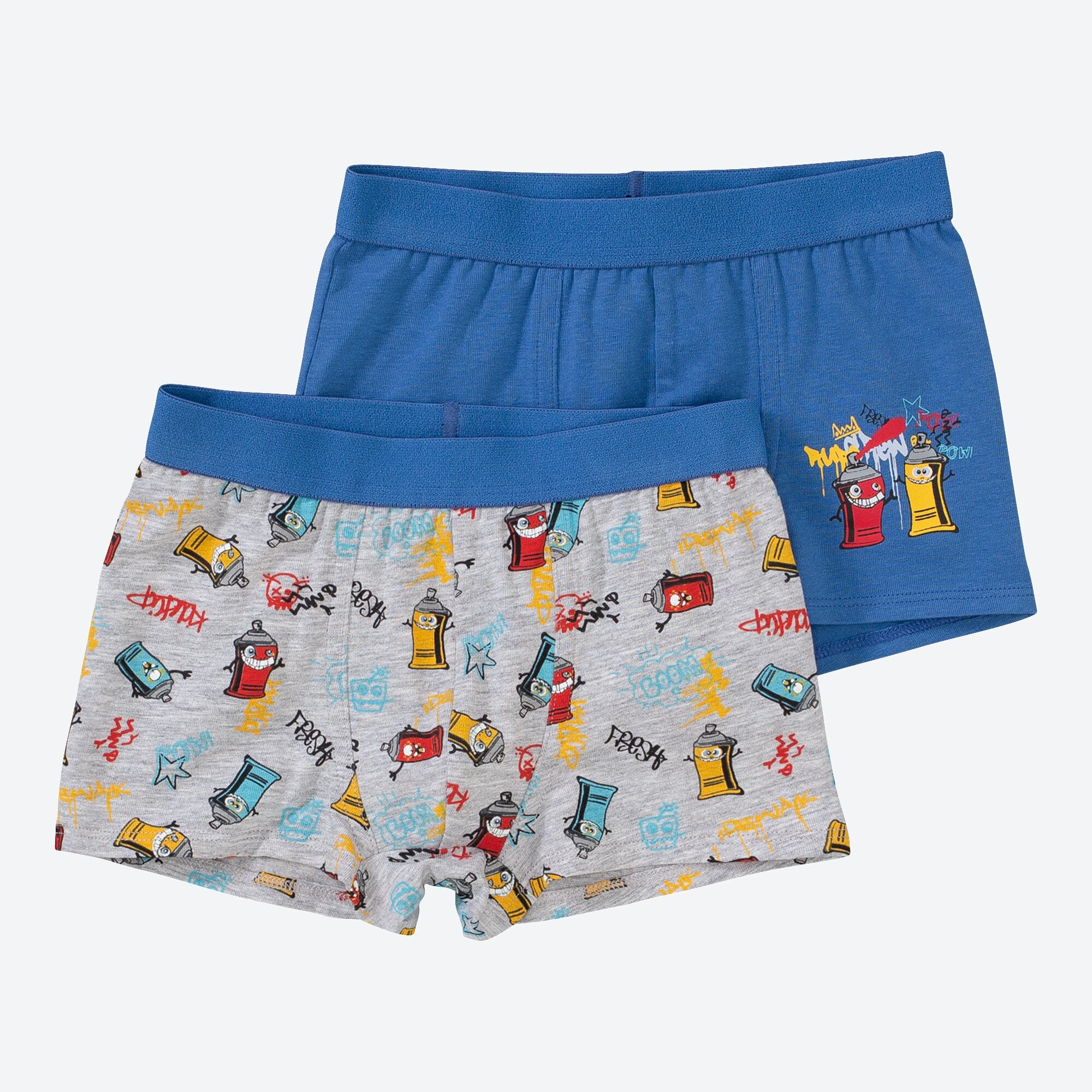 Jungen-Retroshorts mit Graffiti-Muster, 2er-Pack