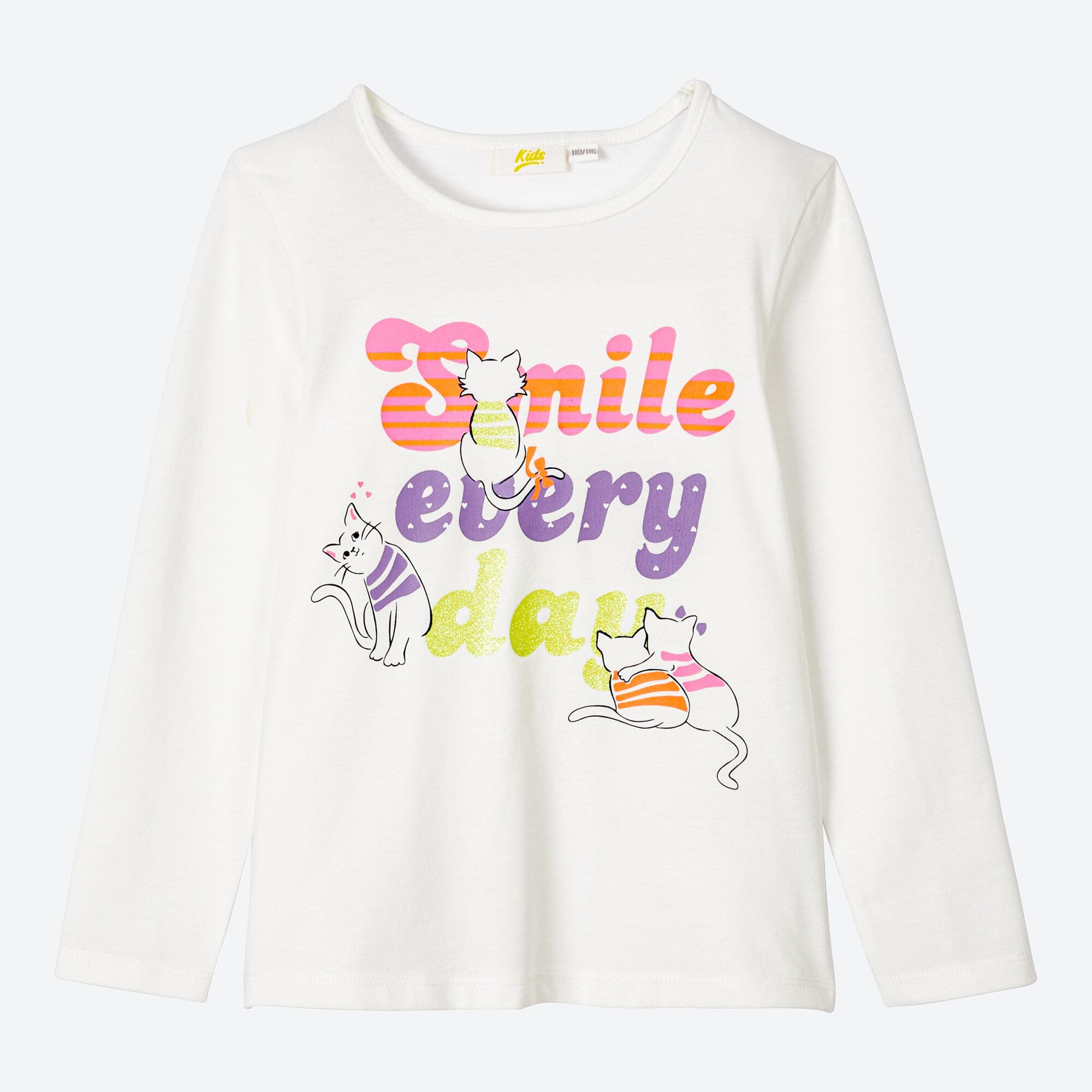 Mädchen-Shirt mit buntem Schriftzug