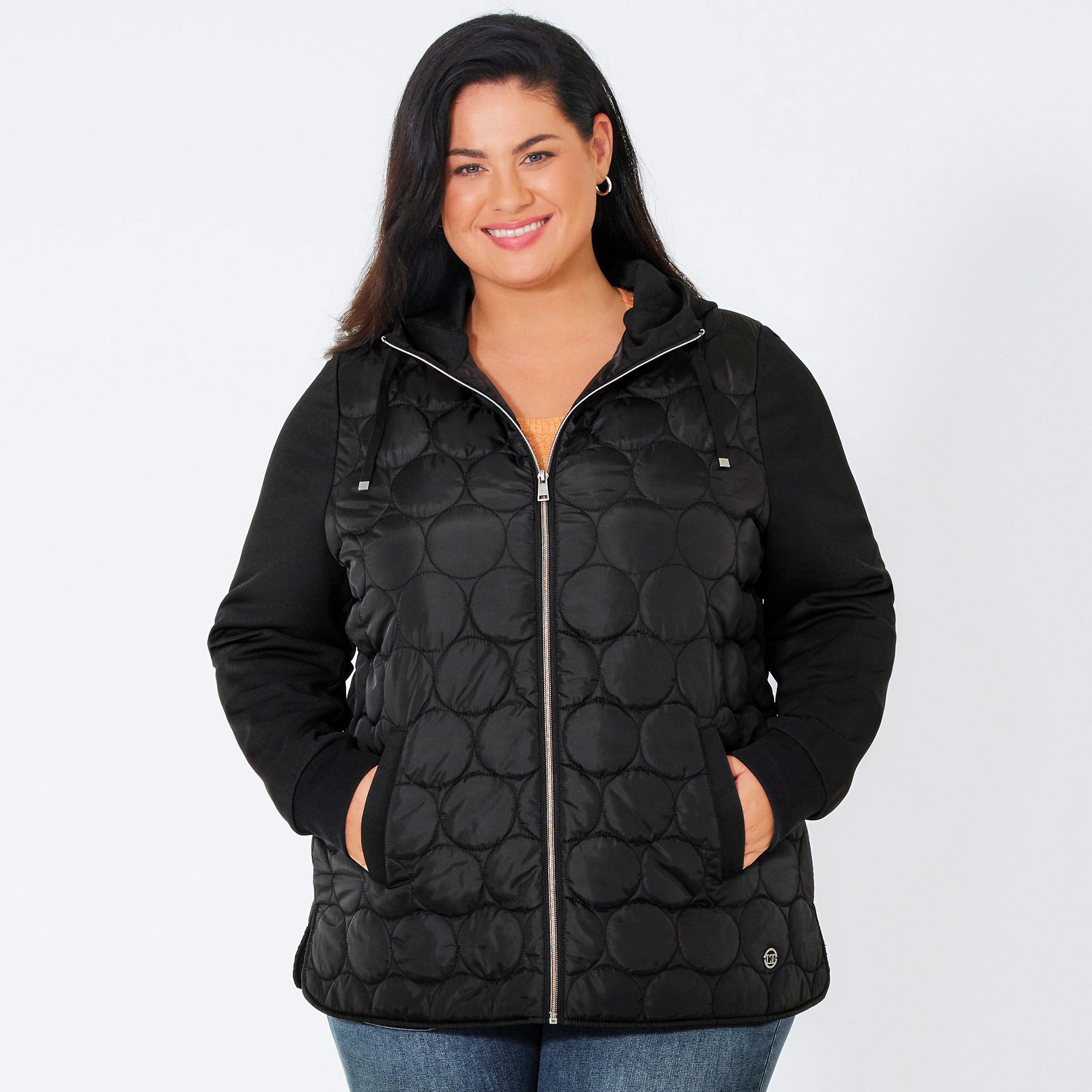 Damen-Steppjacke in modernem Design, große Größen