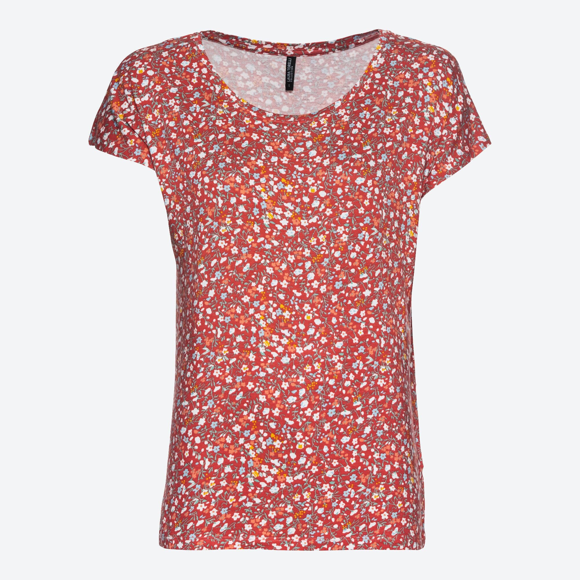 Damen-T-Shirt mit Blümchen-Muster