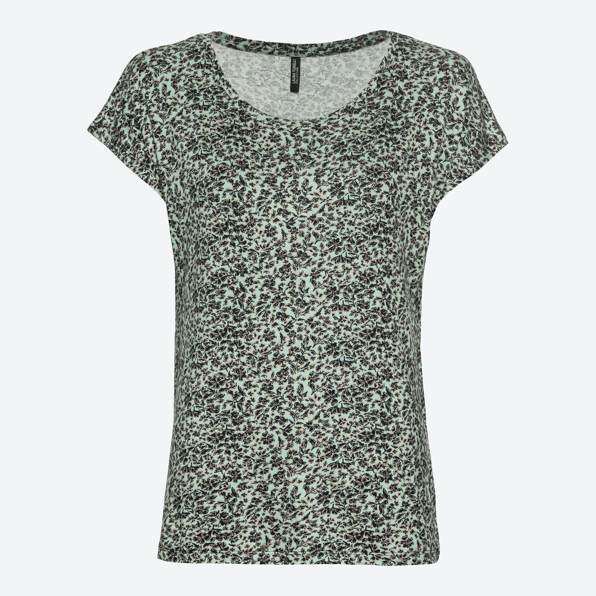 Damen-T-Shirt mit Blümchen-Muster