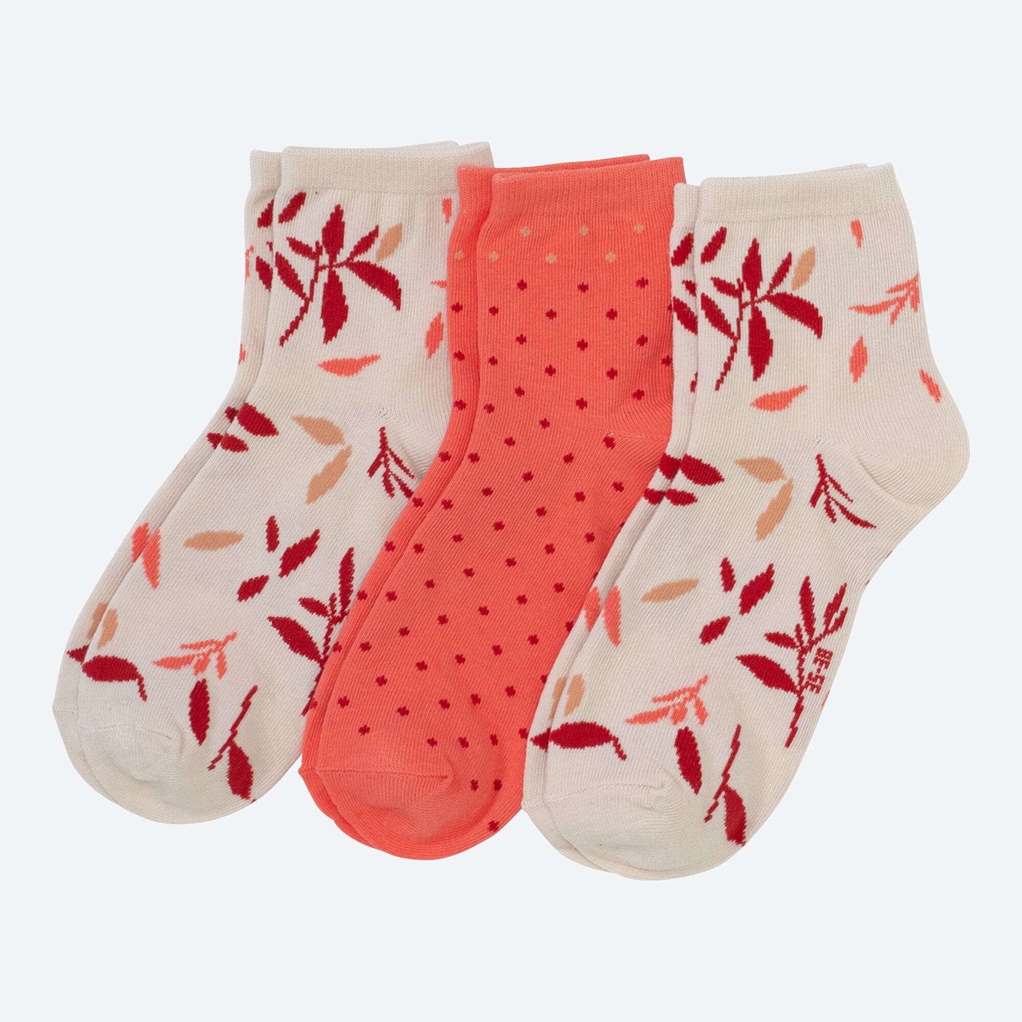 Damen-Socken mit verschiedenen Mustern, 3er-Pack
