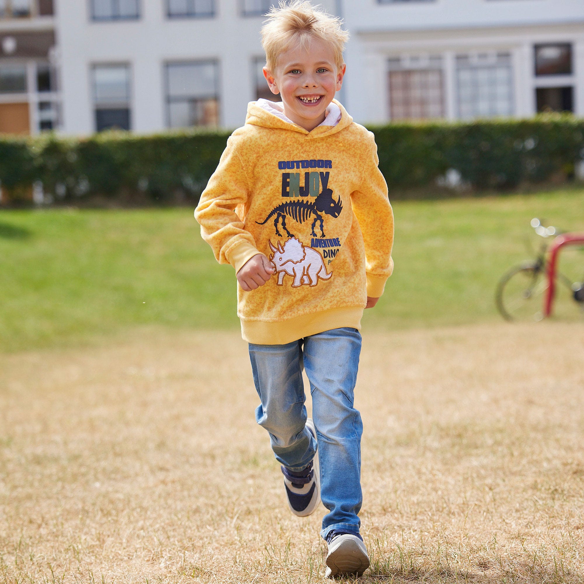 Kinder-Jungen-Jeans in Stone-Washed-Optik