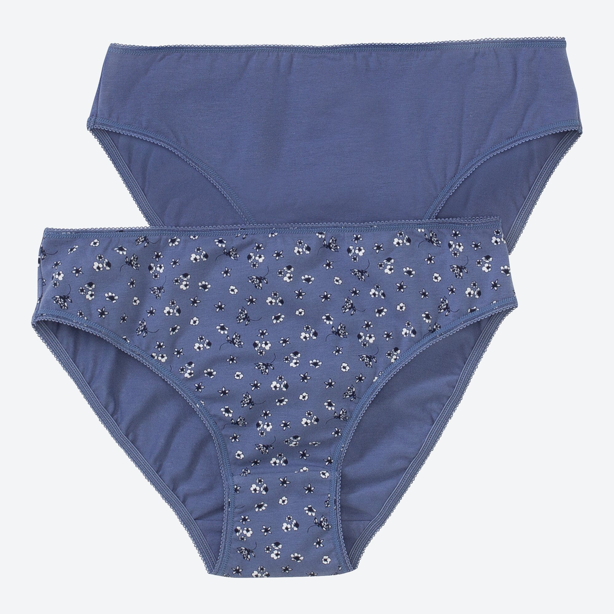 Damen-Minislip mit Blümchen-Muster, 2er-Pack