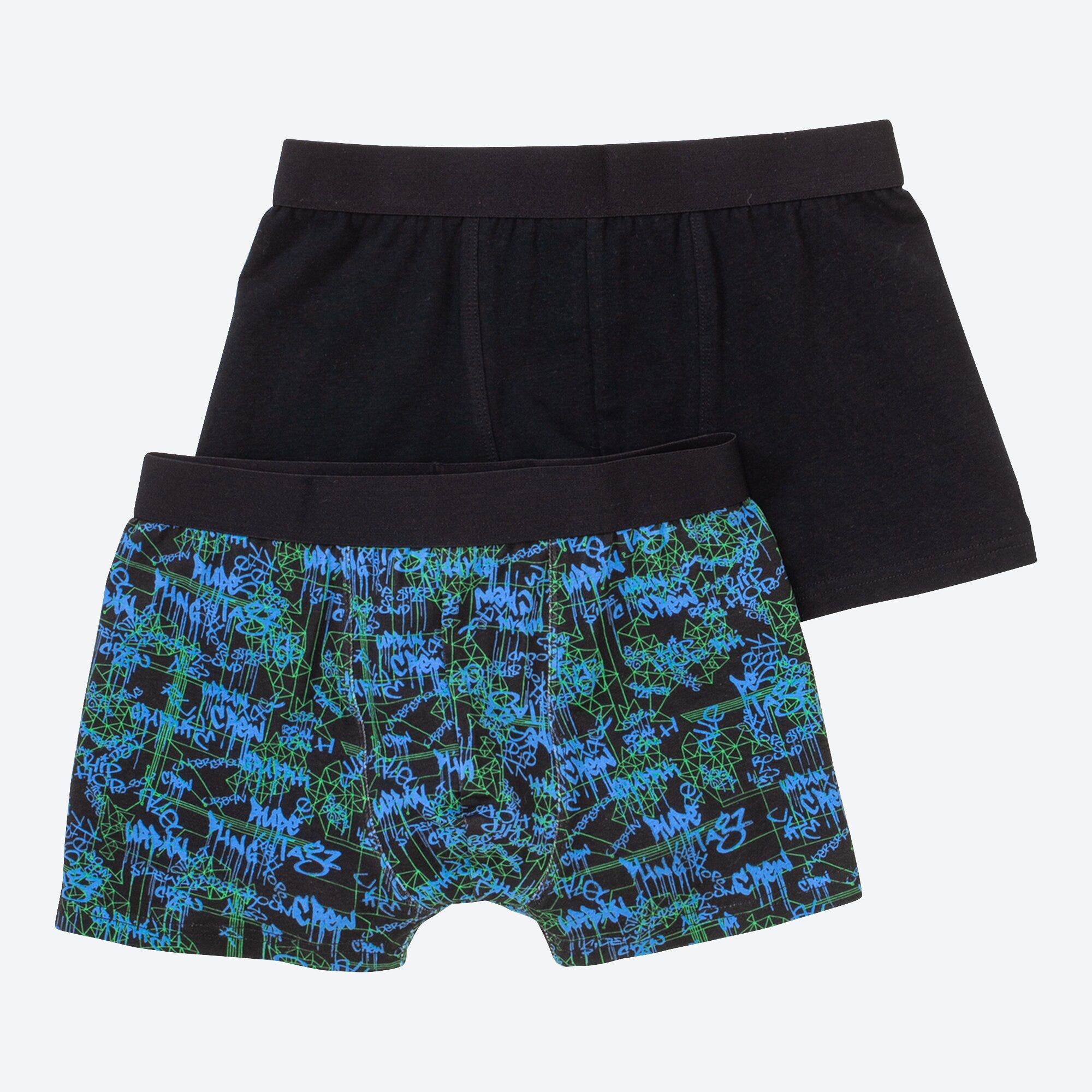 Jungen-Retroshorts mit Trend-Muster, 2er-Pack