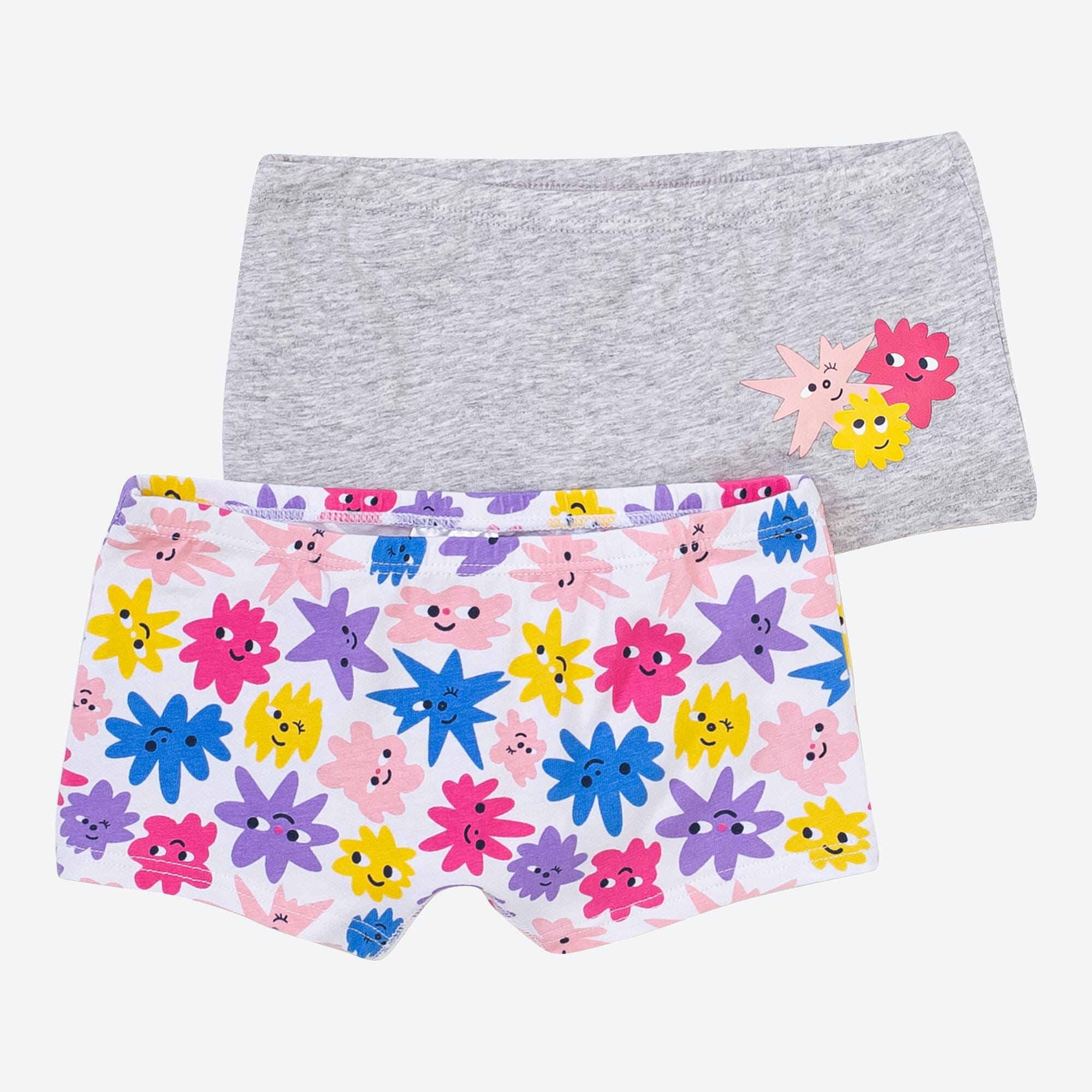Mädchen-Panty mit Blumendesign, 2er-Pack
