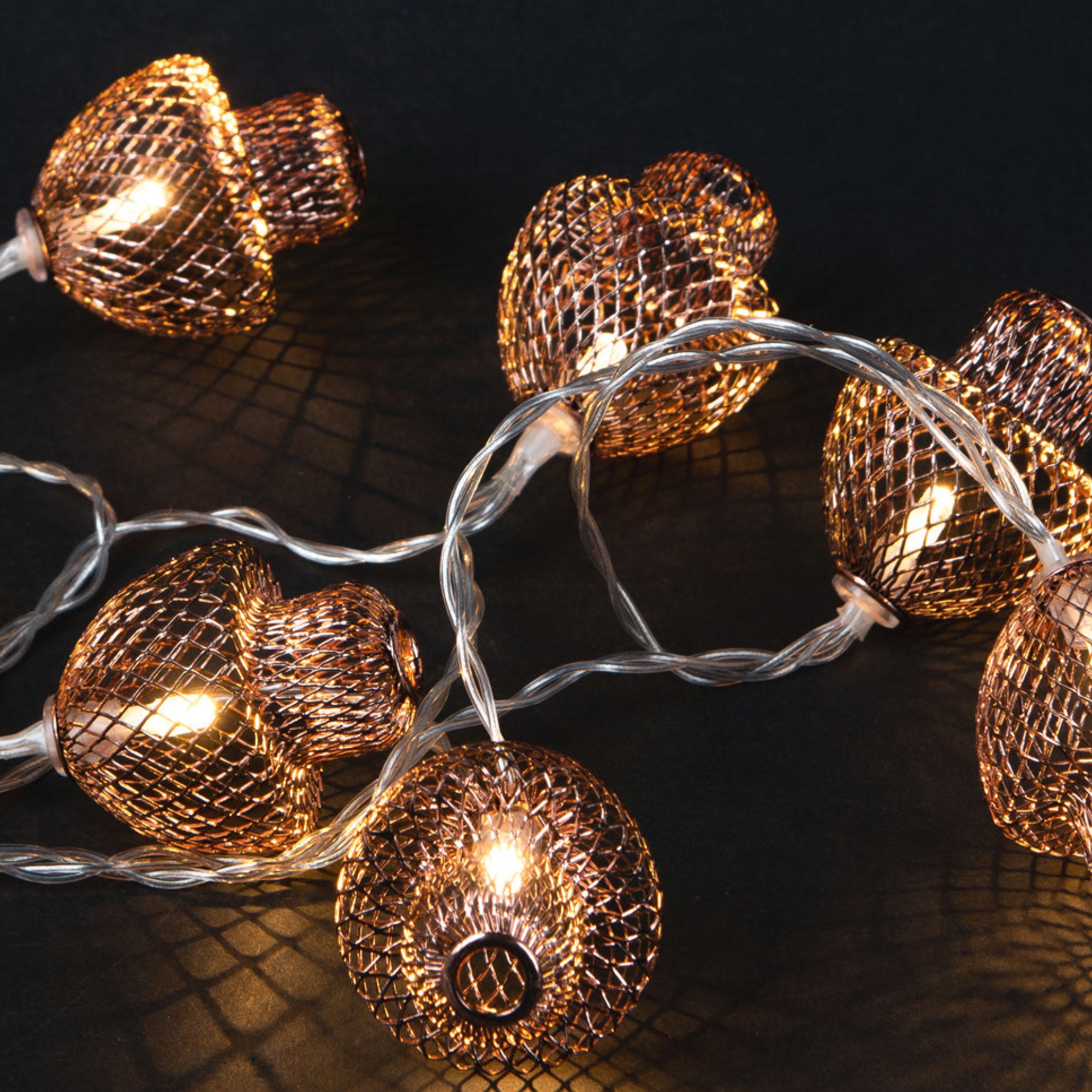 LED-Lichterkette mit Deko-Pilzen, ca. 165cm