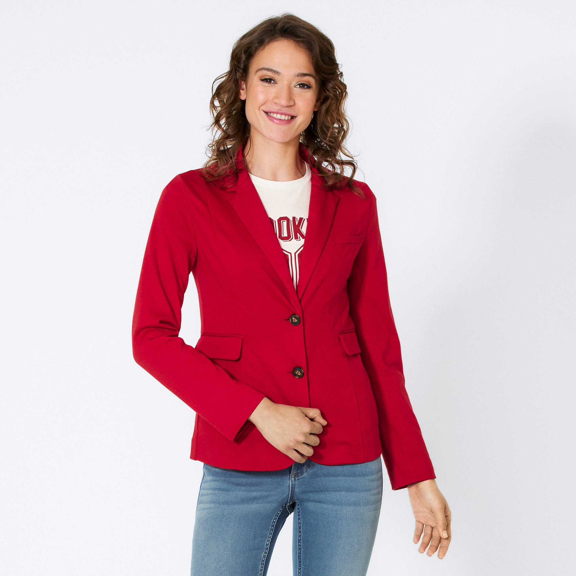 Damen-Blazer mit 2 Knöpfen