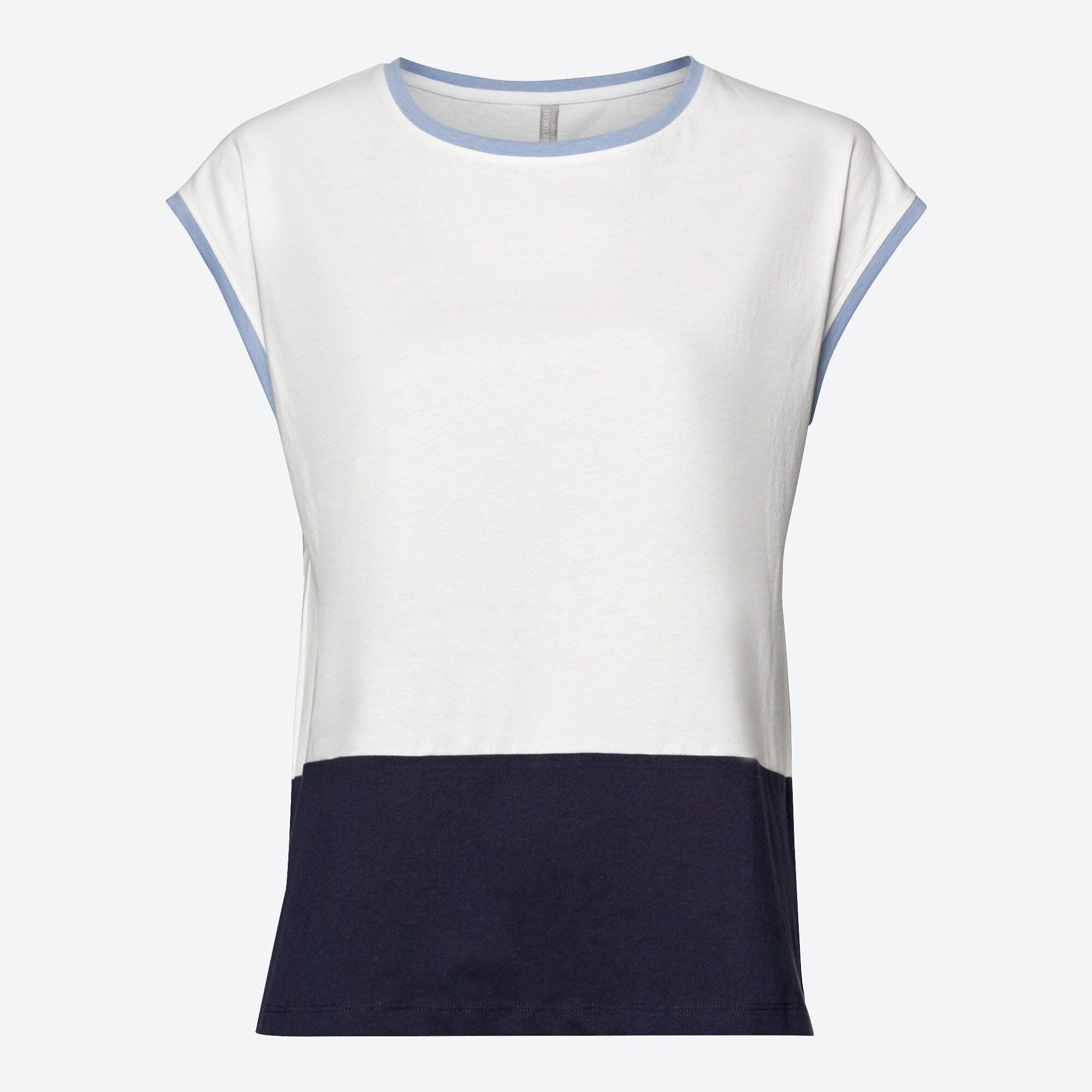 Damen-T-Shirt mit Blockstreifen-Design